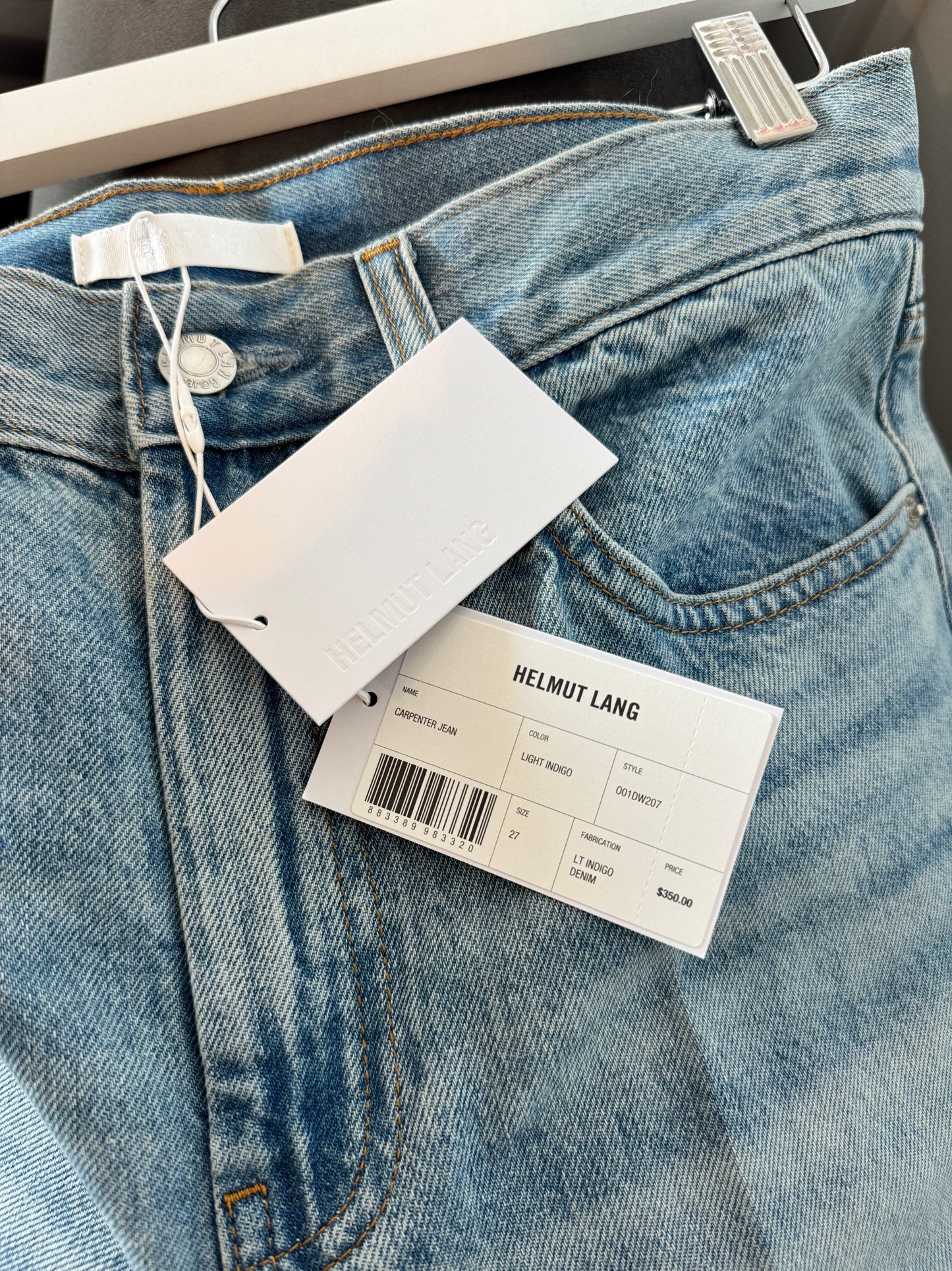 Helmut Lang Carpenter Jeans, Size 27