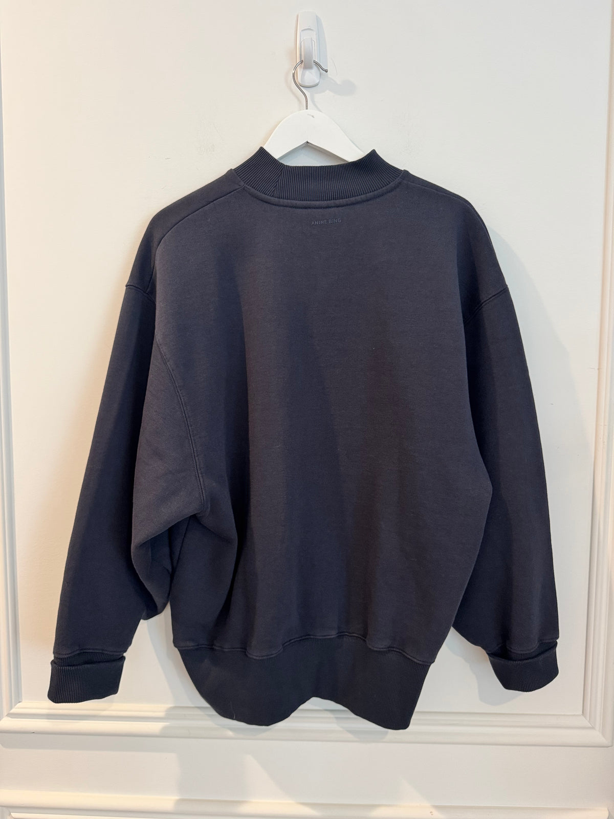 Anine Bing Oversized Navy Sweatshirt, Size M