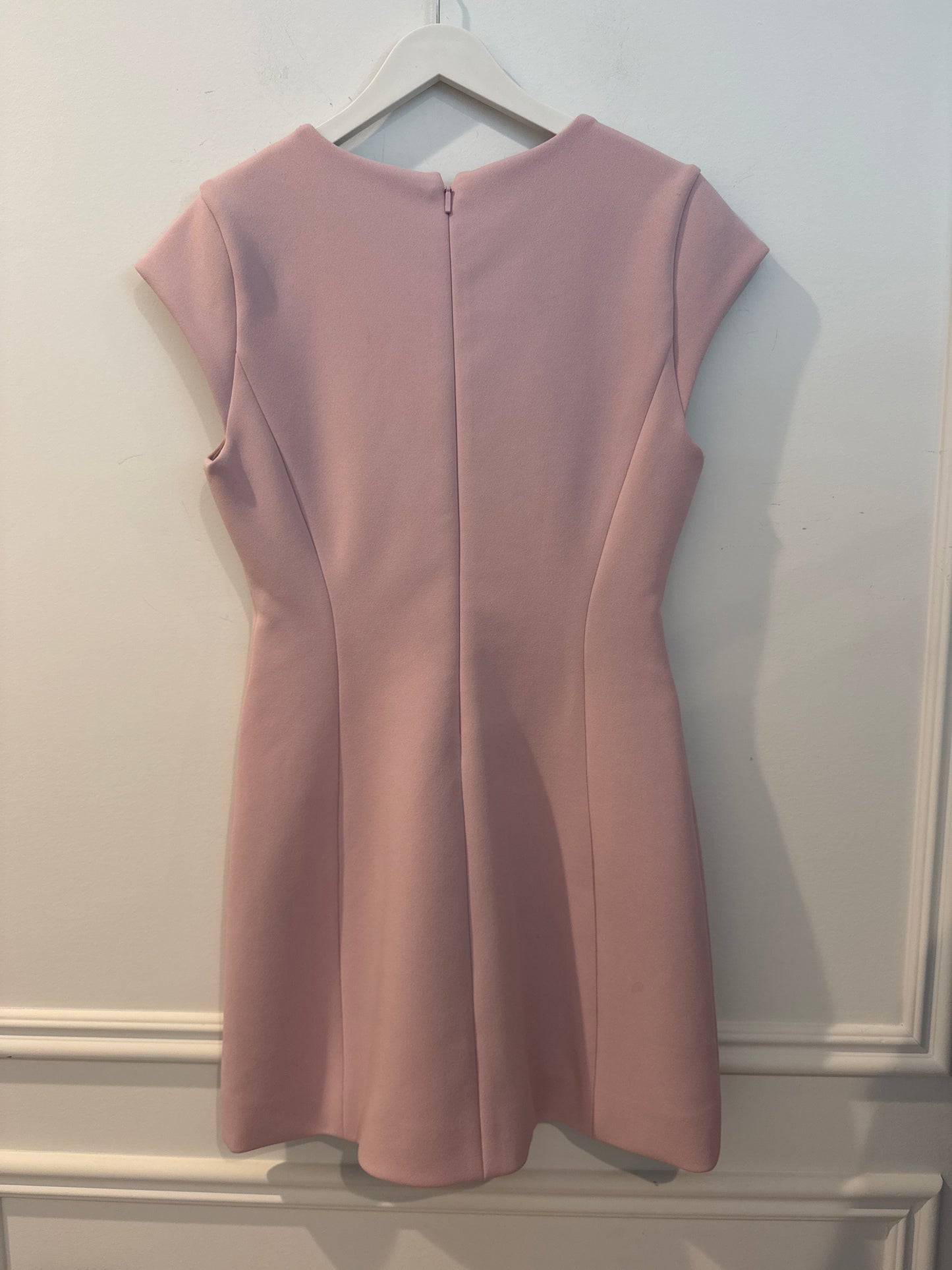 Babaton Figureknit Priestly Dress, Light Pink, Size Medium