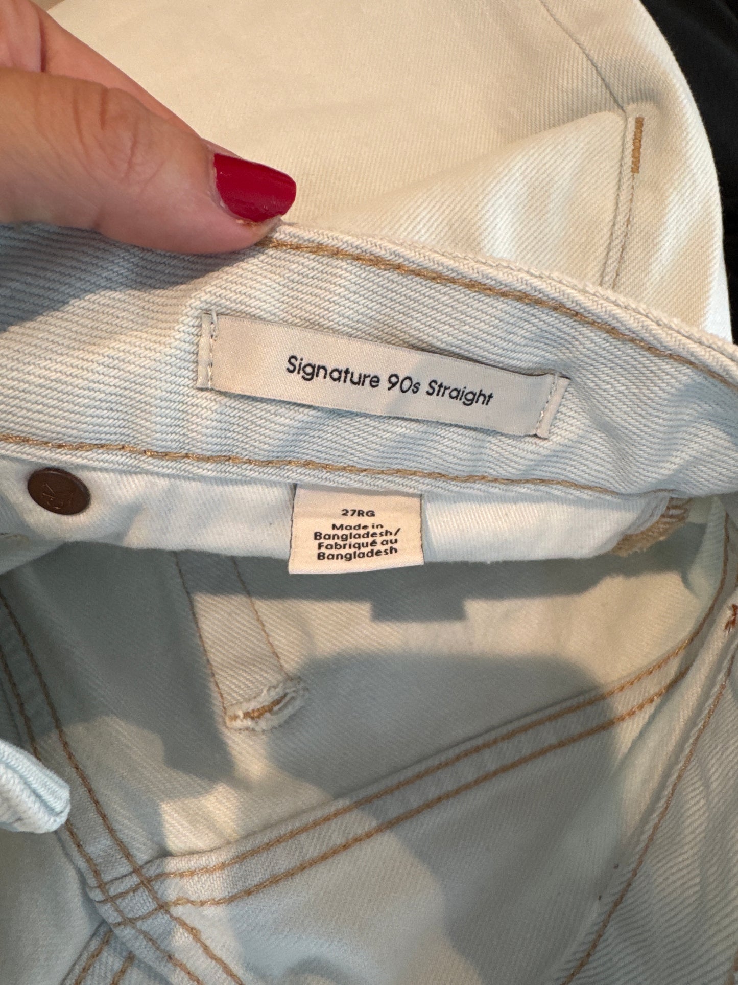 Calvin Klein Signature 90s Straight Jeans, Size 27