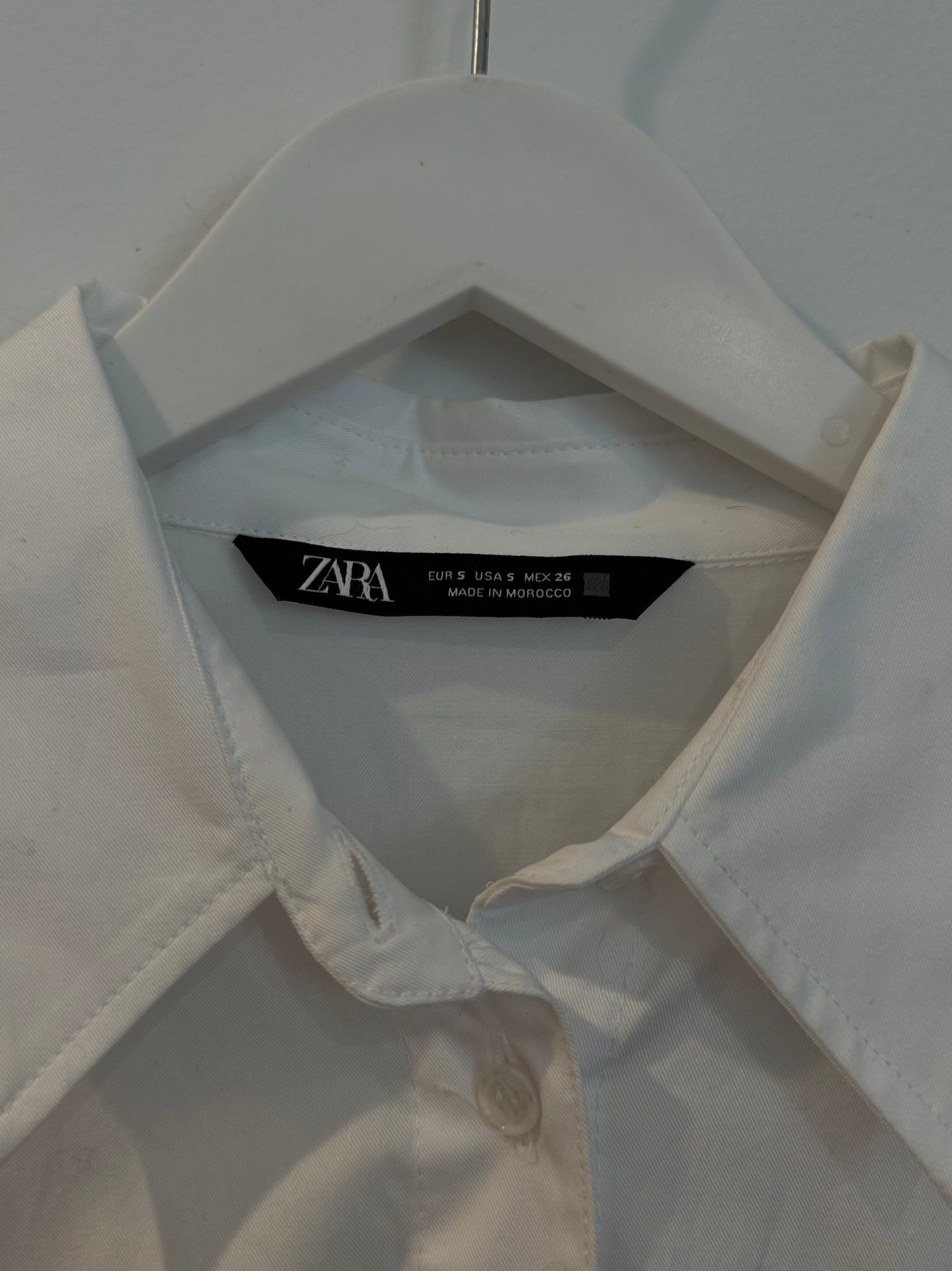 Zara White Shirt, Size Small