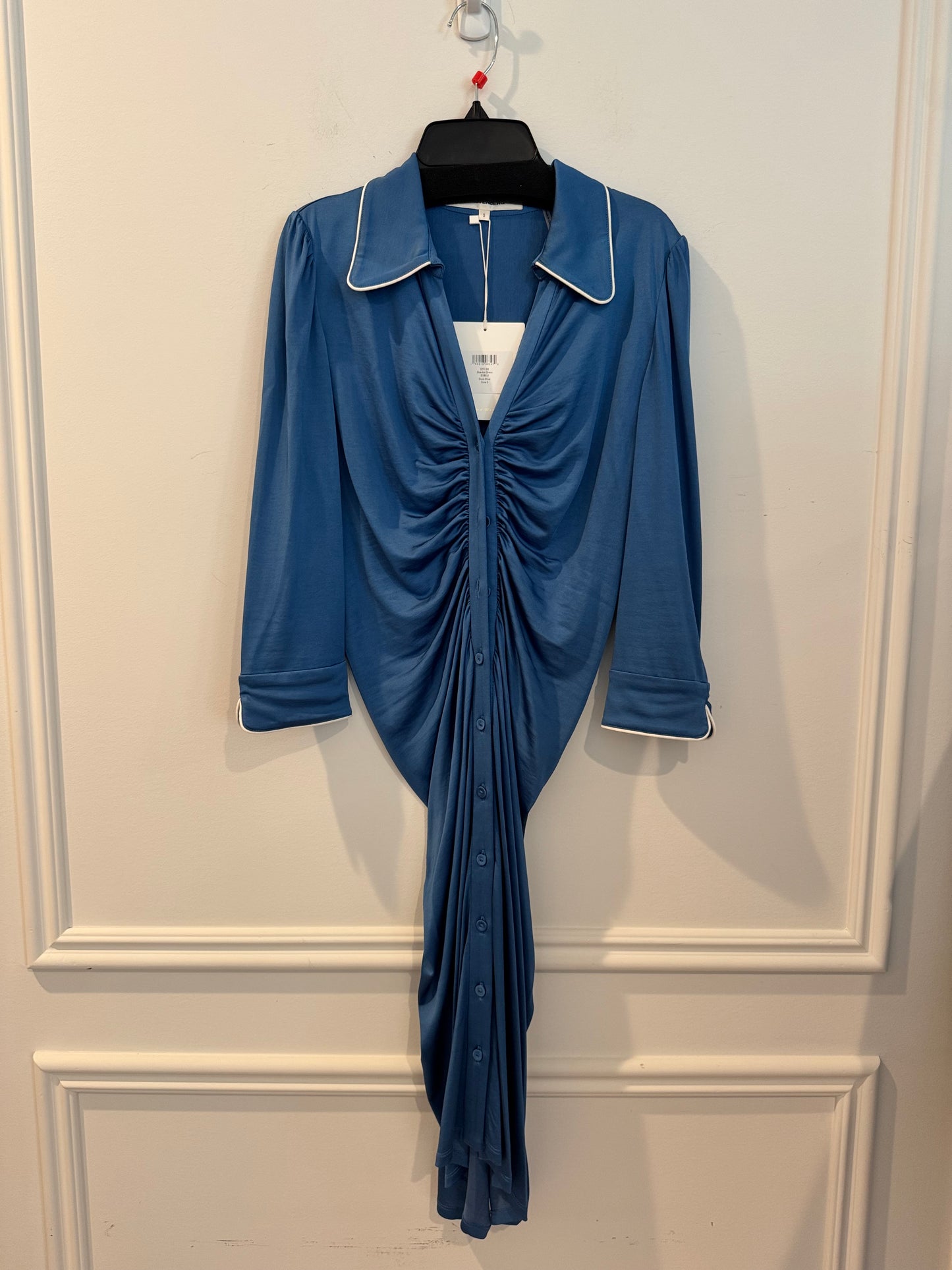 DVF Sheska Dress in Dusk Blue, Size Small