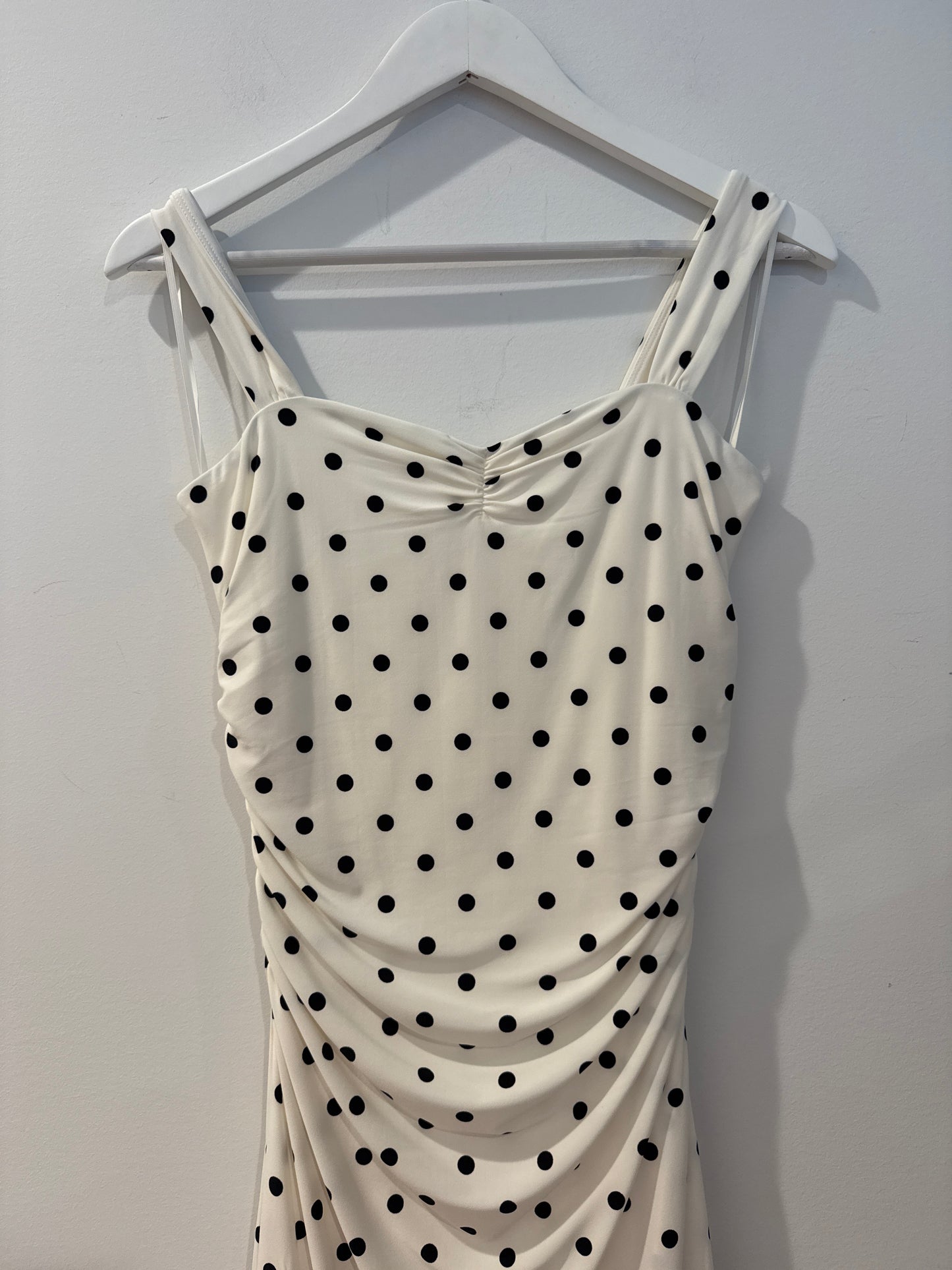 Wilfred Black&White Polka Dot Dress, Size Small