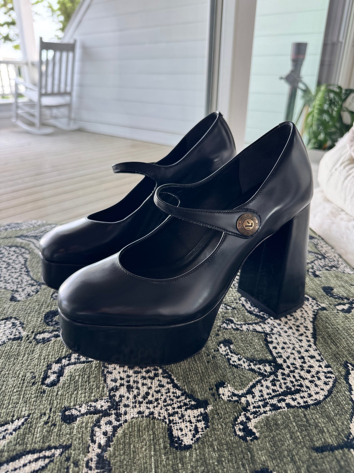 Larroudé Platform Maryjane Pumps, Size Women’s US8