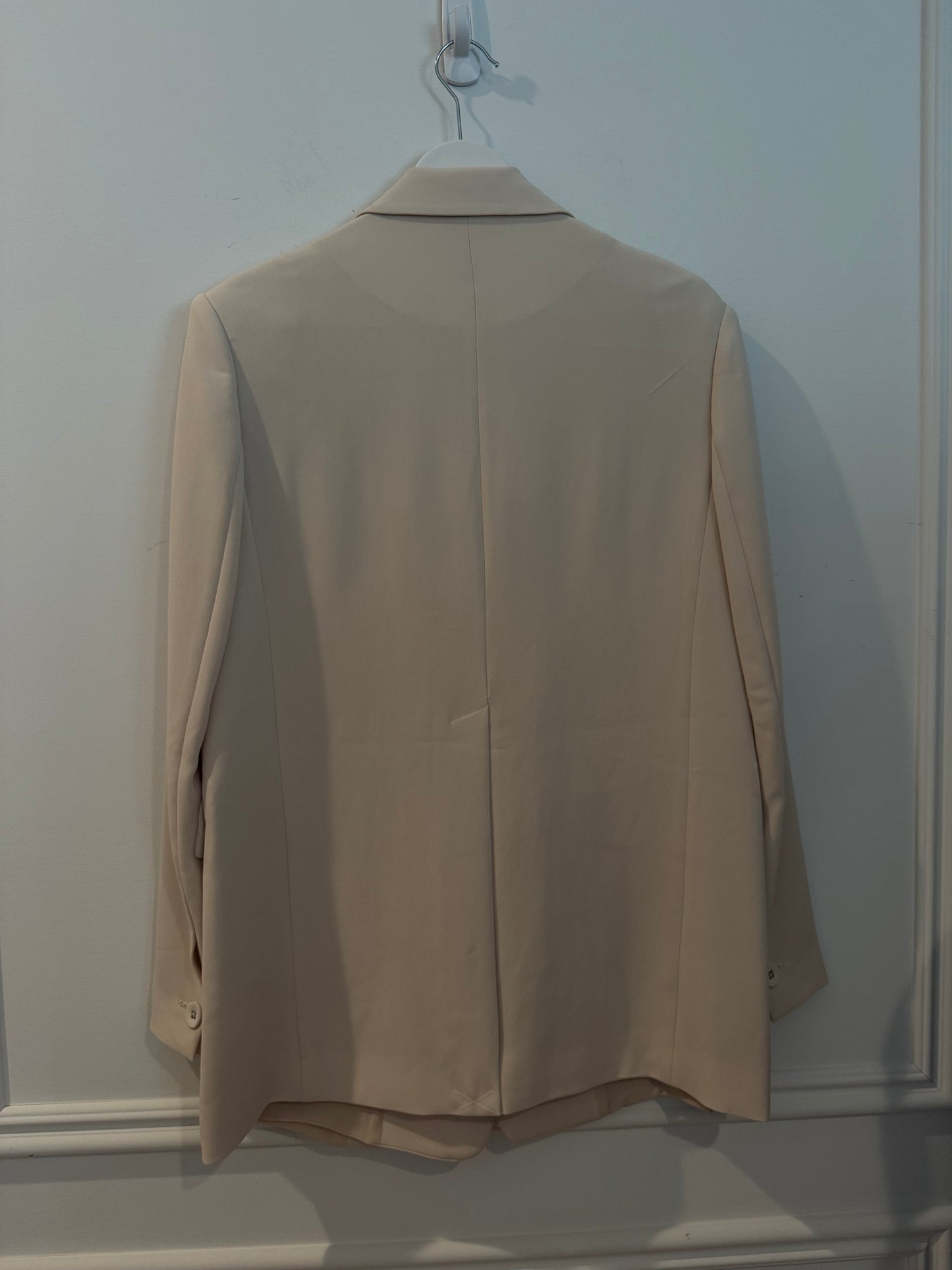 DVF Isla Jacket in Ivory, Size Small