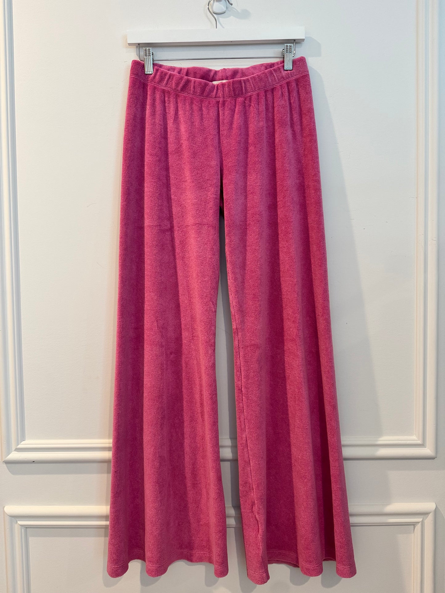 Suzie Kondi Zephyra Flare Pants, Terry Pink, Size Small