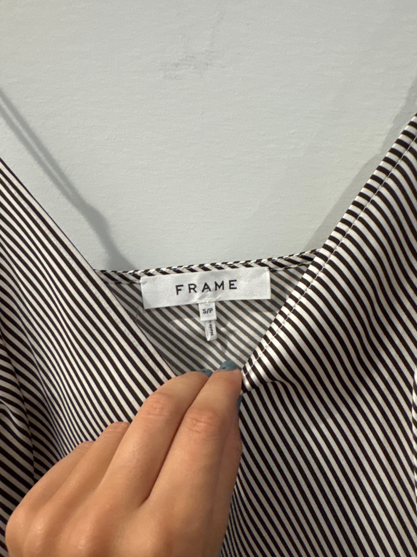 Frame Striped Tank, Size Small