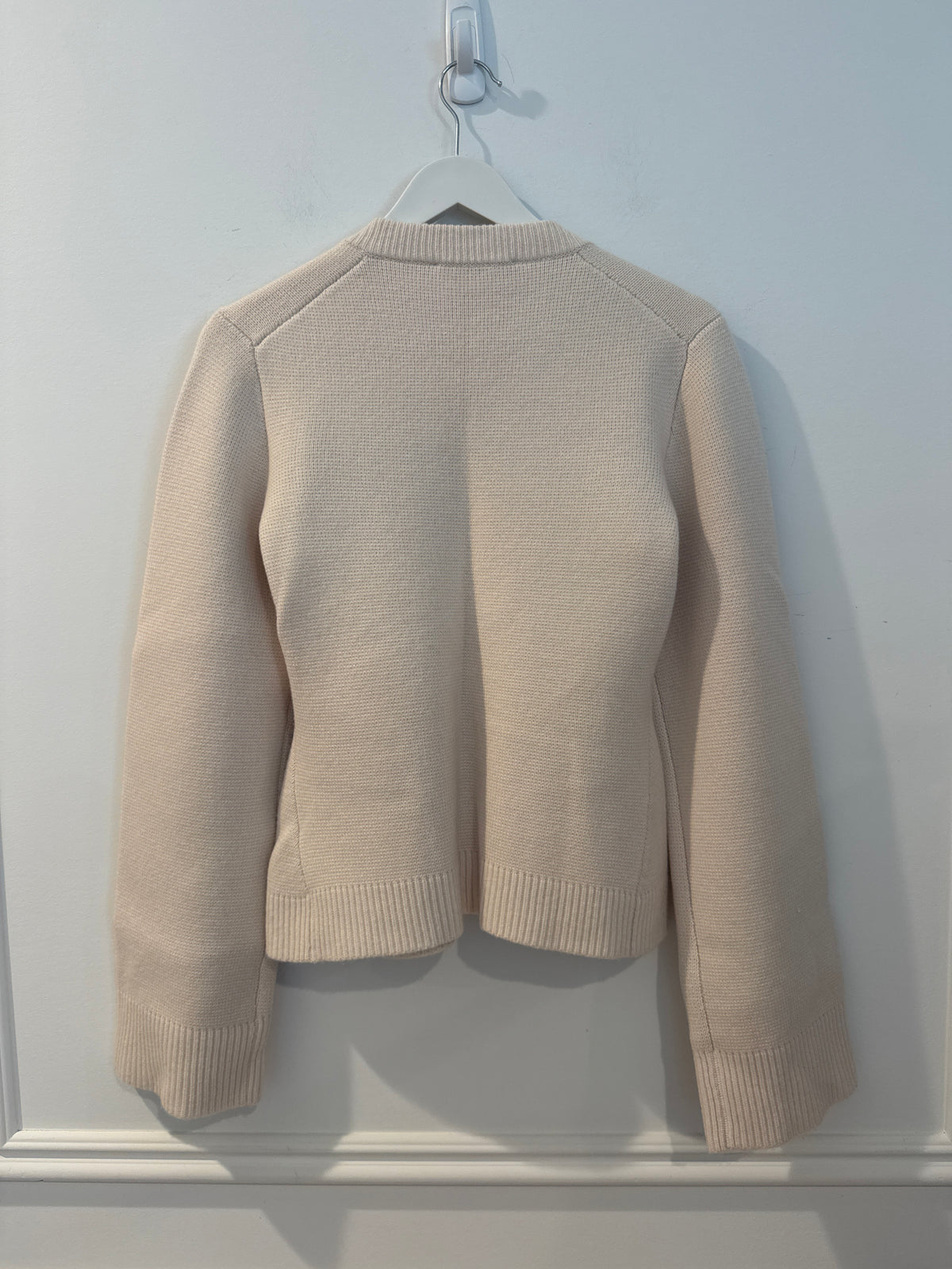 Jenni Kayne Wool/Cashmere Blend “Cooper” Cardigan in Warm Ivory