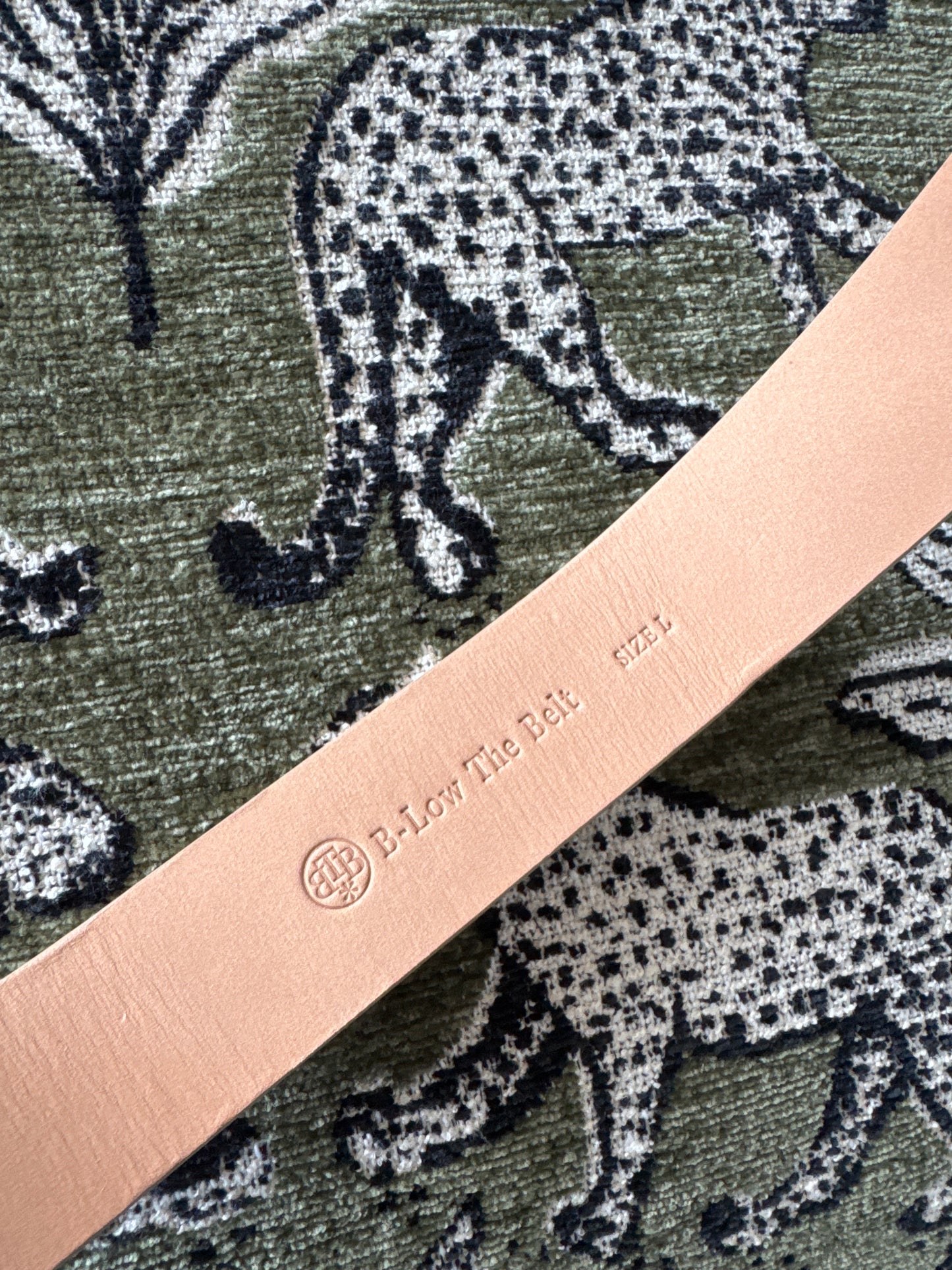 B-Low the Belt Genuine Calf-hair Leather Belt, Size Large