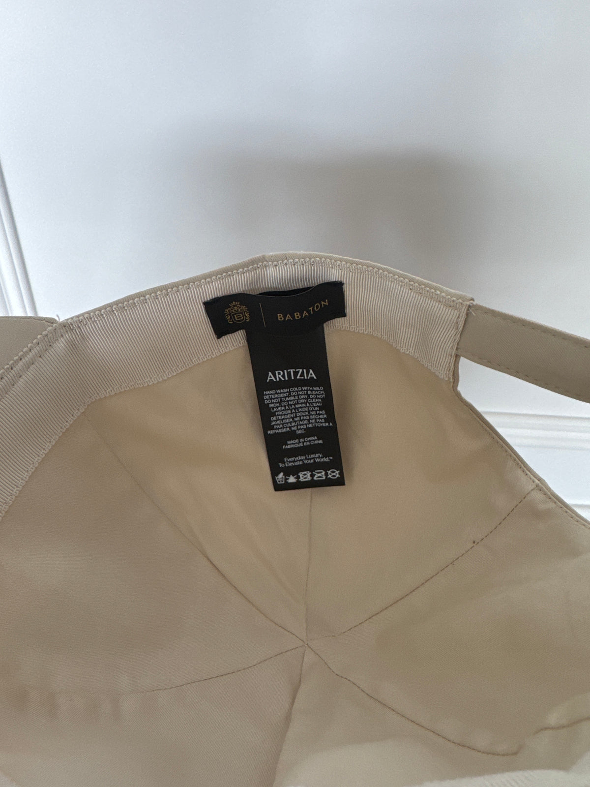 Aritzia Babaton Premiere Baseball Hat, Tan