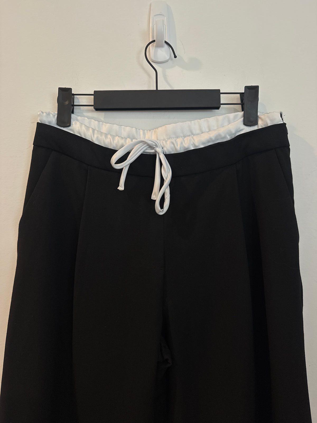 Zara Double Waistband Wide-Leg Pants, Size Small