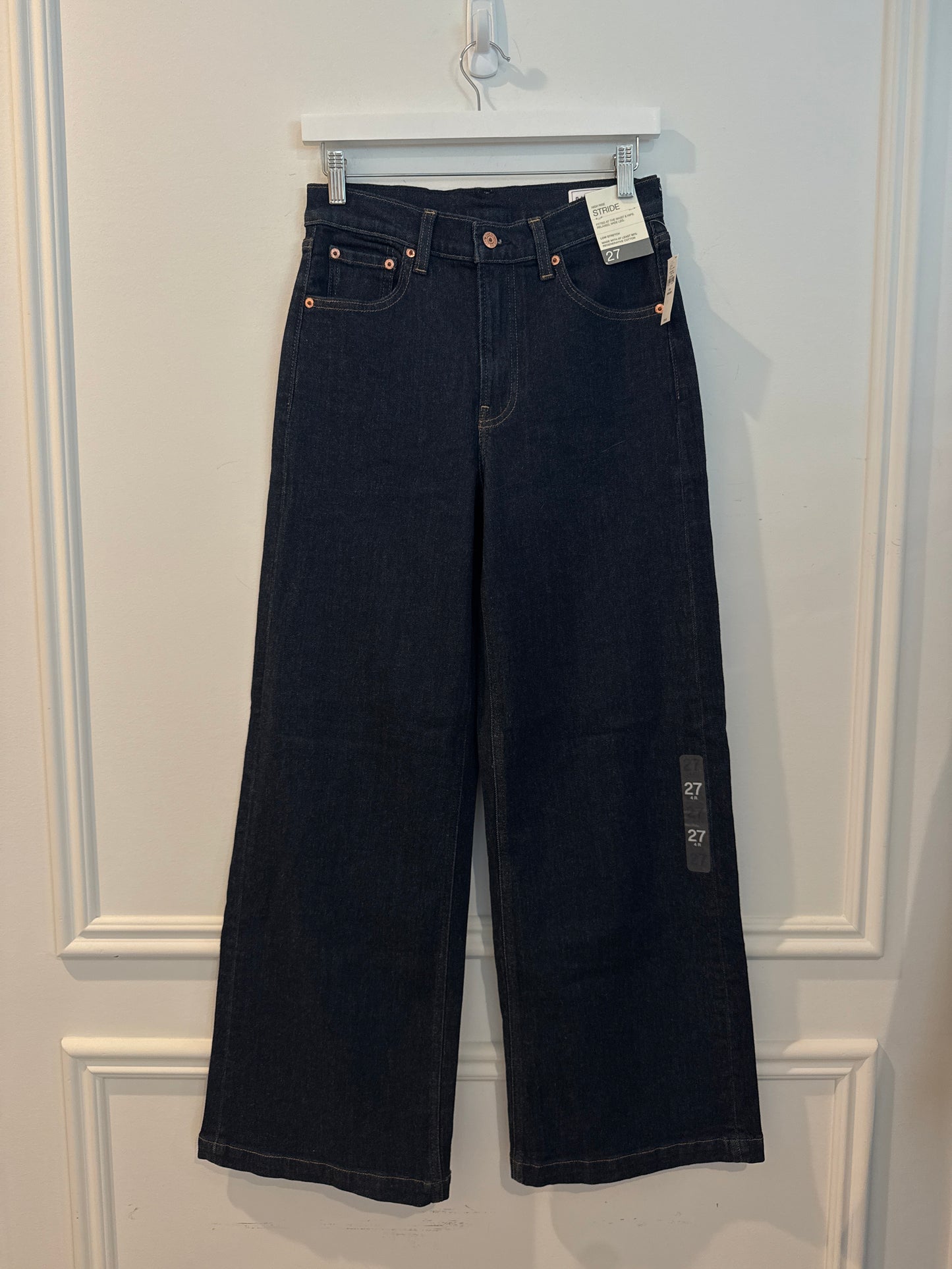 Gap High Rise Stride, Dark Wash, Size 4