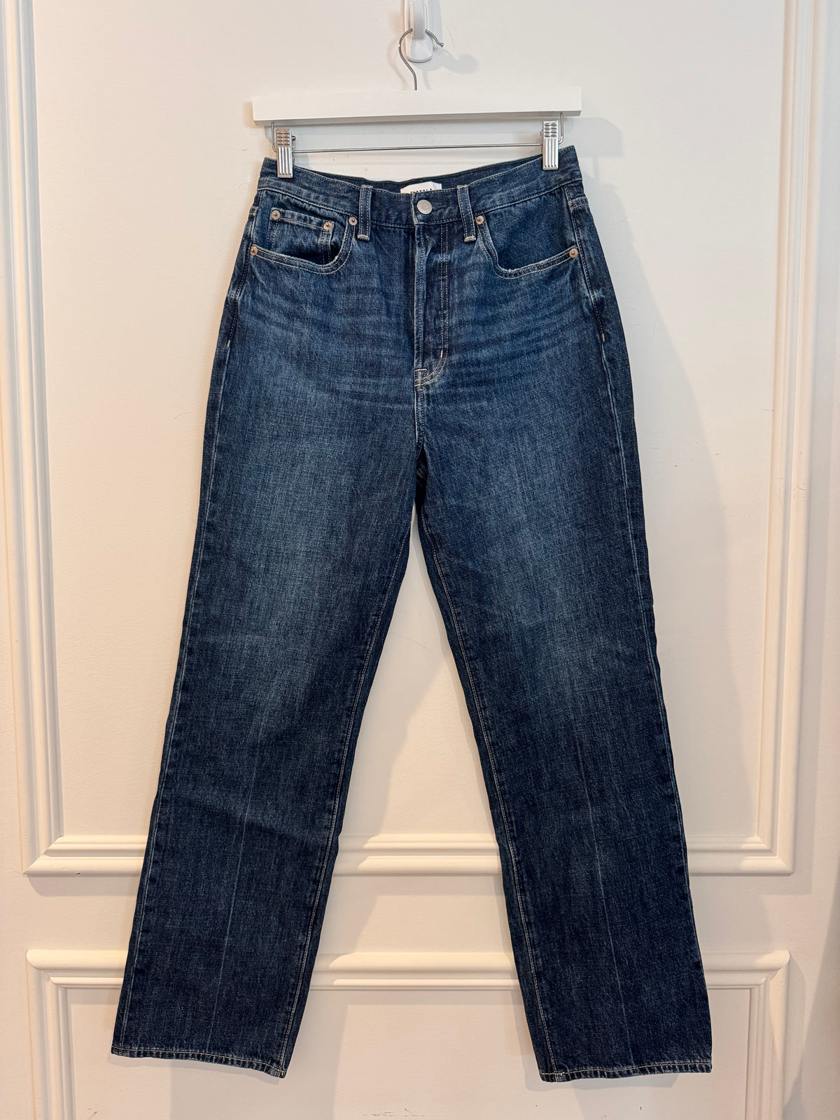 Pistola “Cassie” Super High Rise Straight Leg Jeans, Size 27