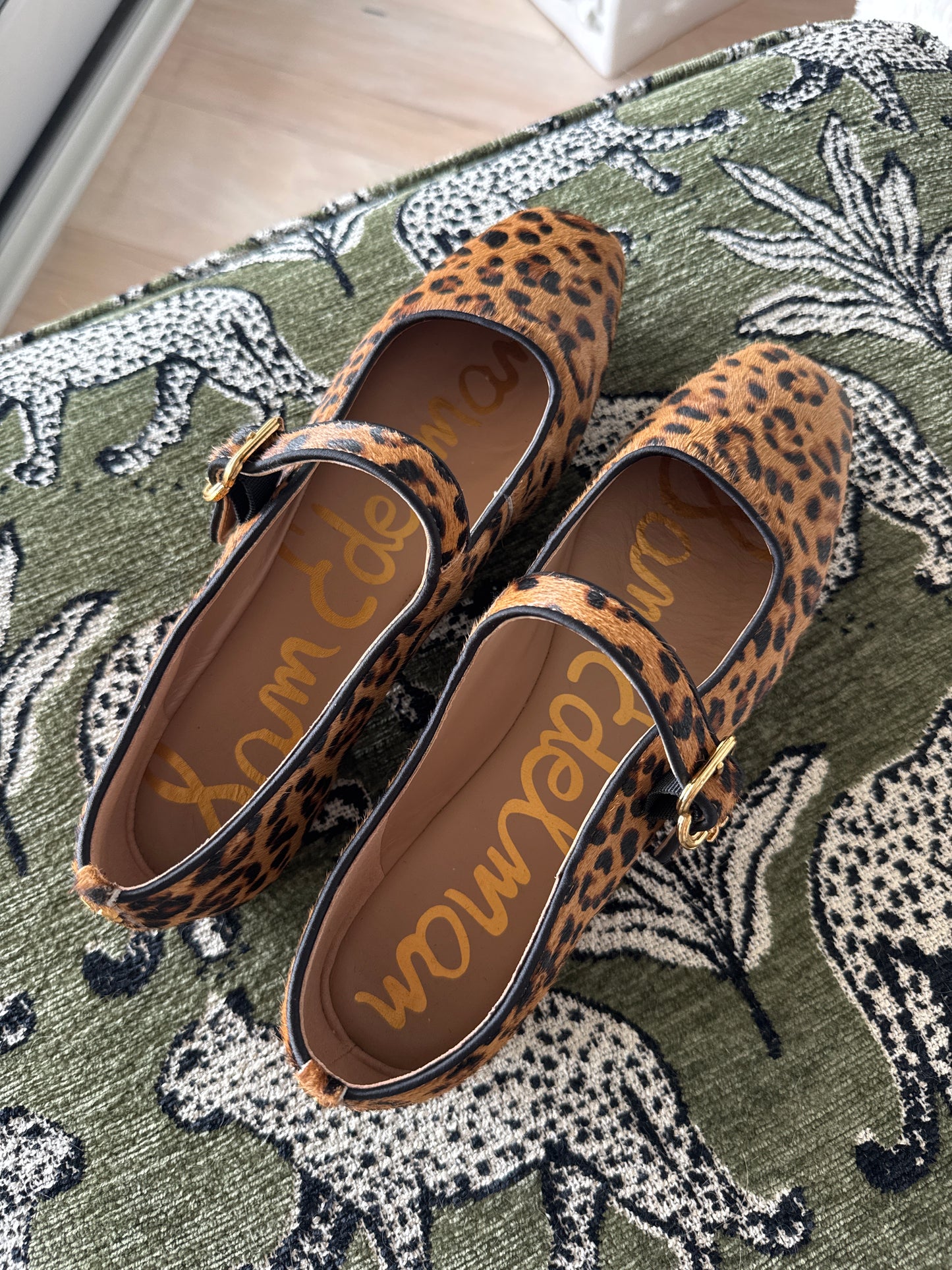 Sam Edelman Cheetah Print “Michaela” Mary Jane’s, Size Women’s US8