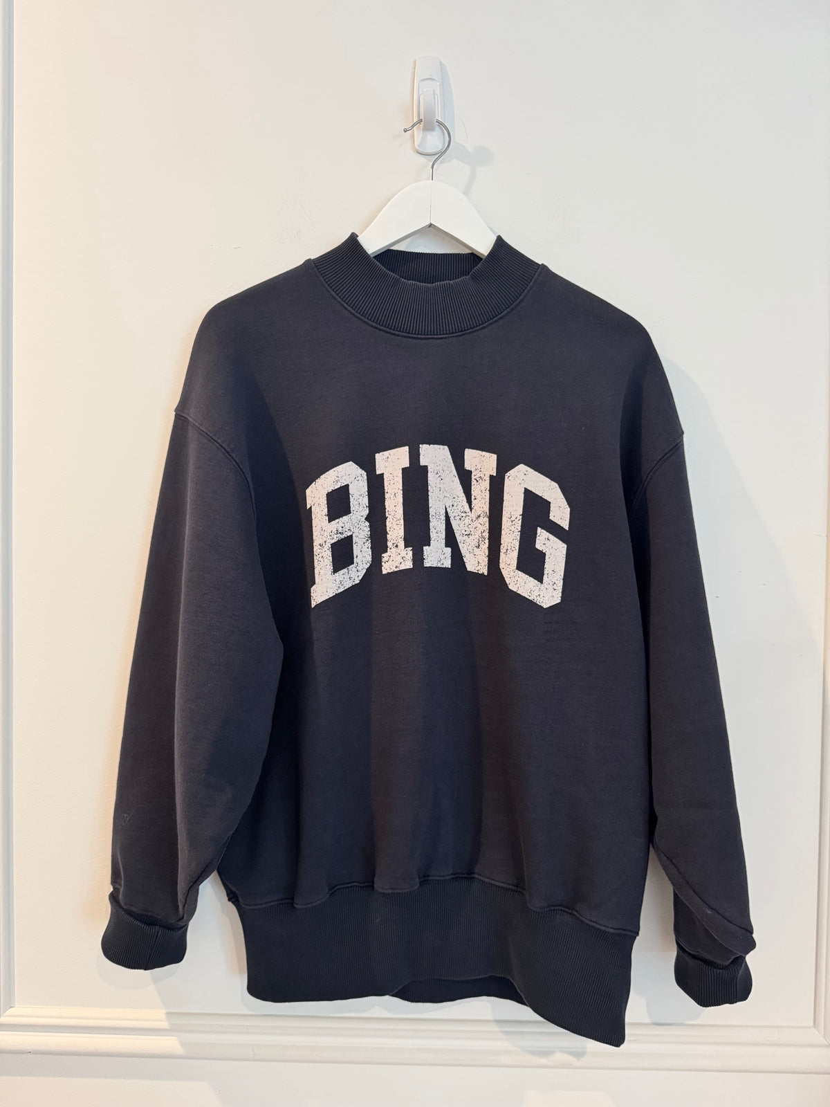 Anine Bing Oversized Navy Sweatshirt, Size M