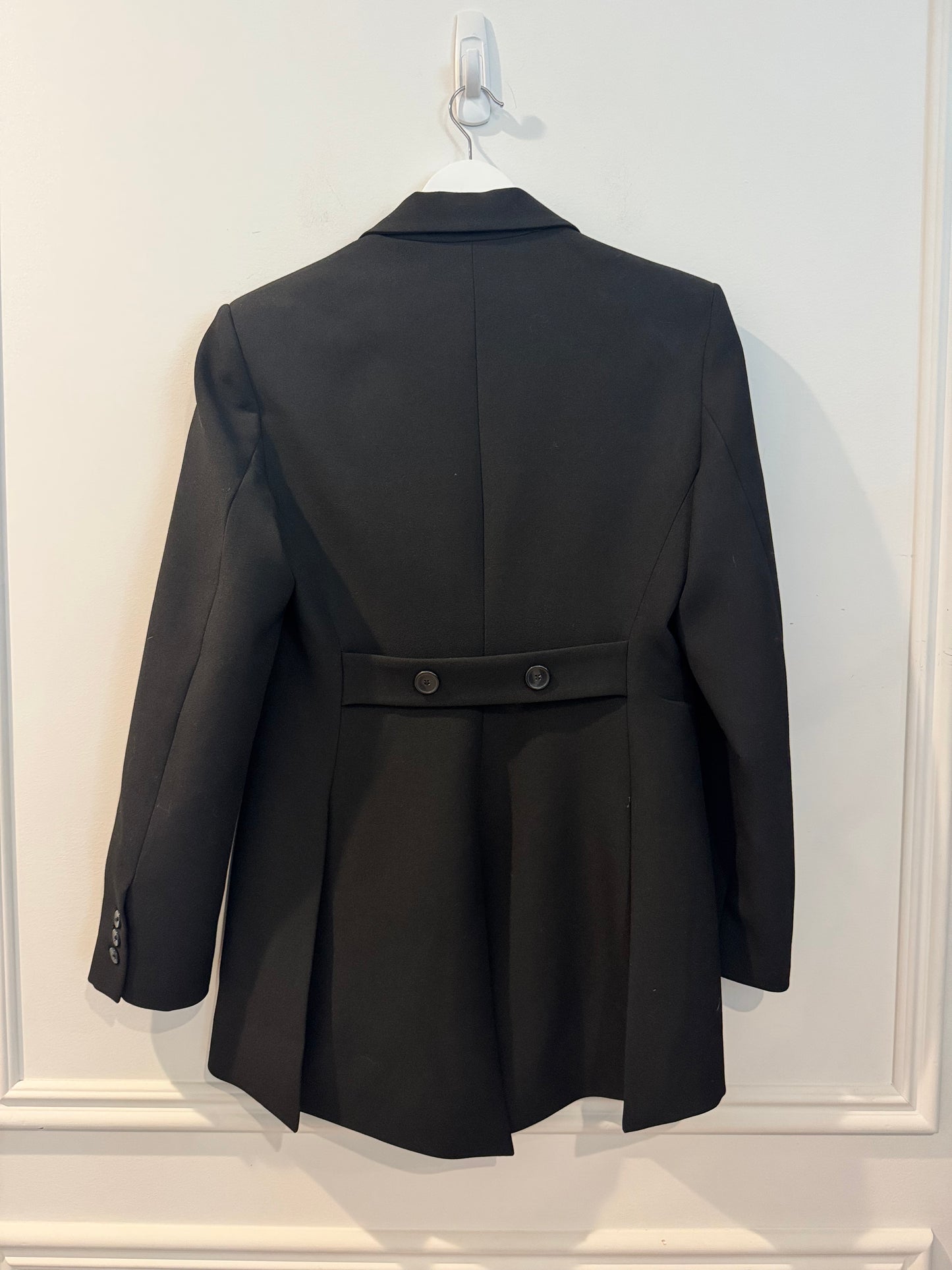 Zara Black Double Breasted Blazer, Size Small