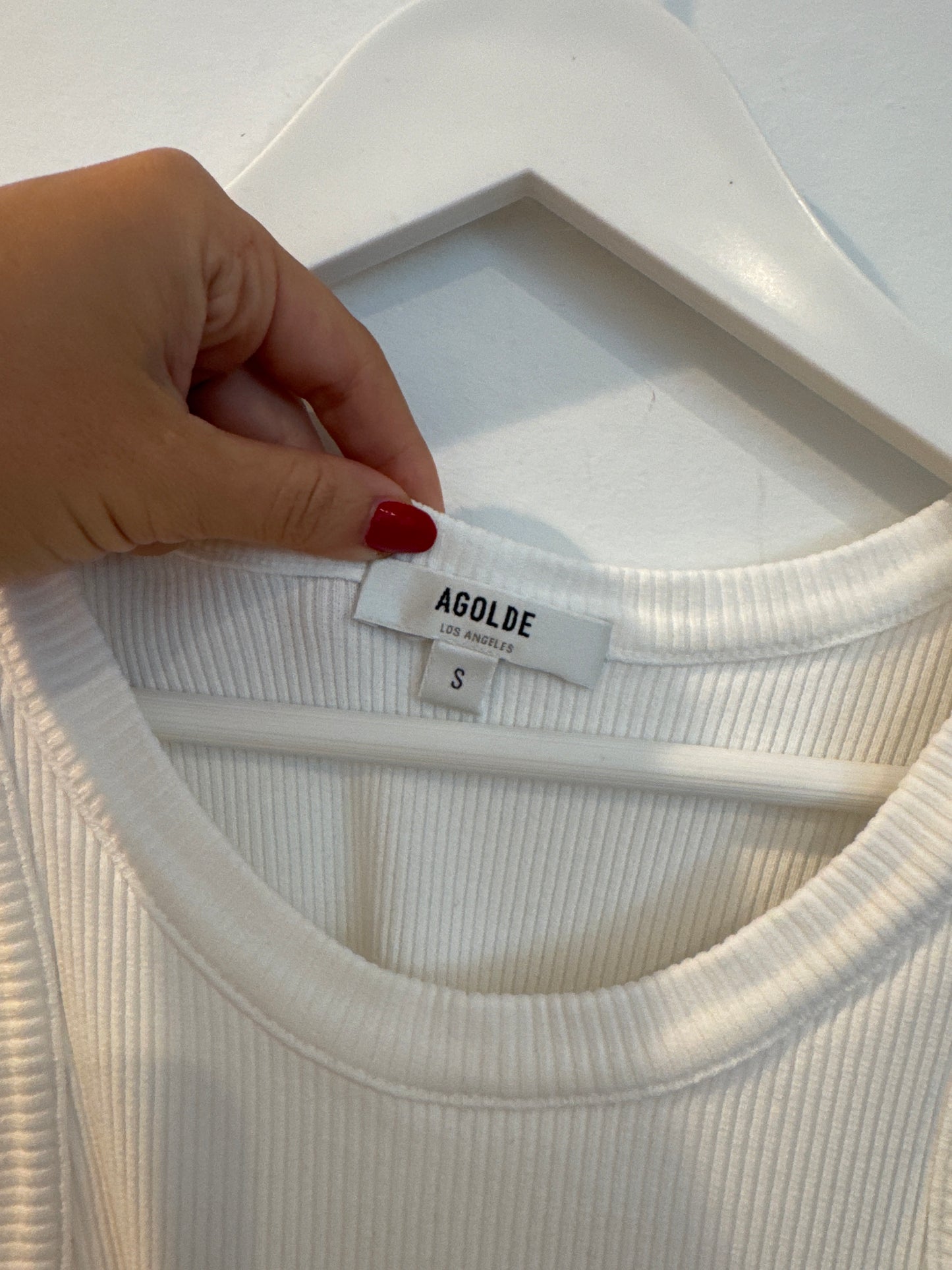 AGOLDE White Tank, Size Small