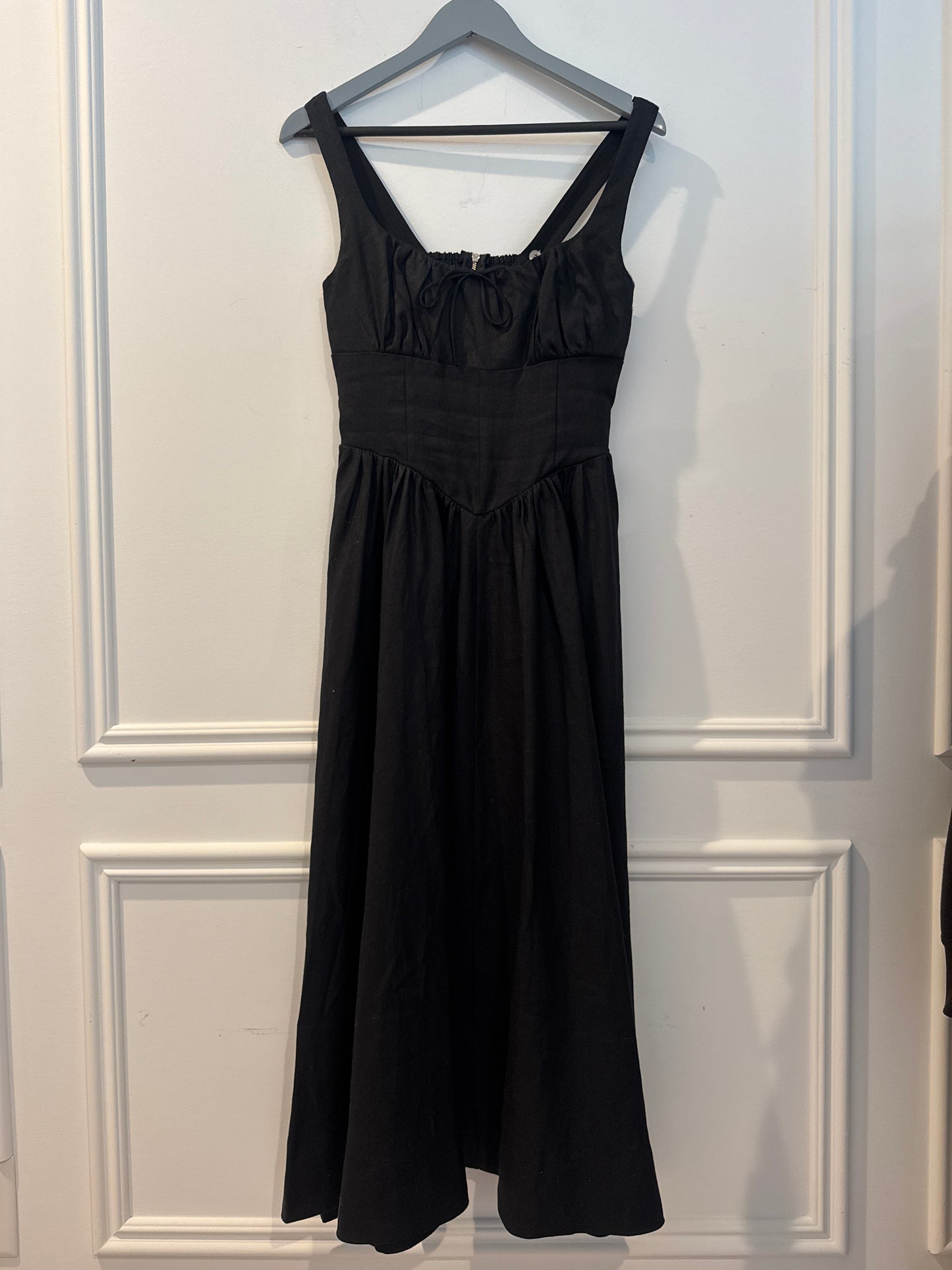 reformation black cocktail dress Reformation Carla Knit Dress | Black Sequin