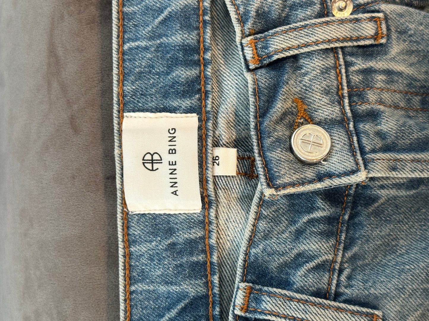 Anine Bing Wide Leg Jeans, Size 26