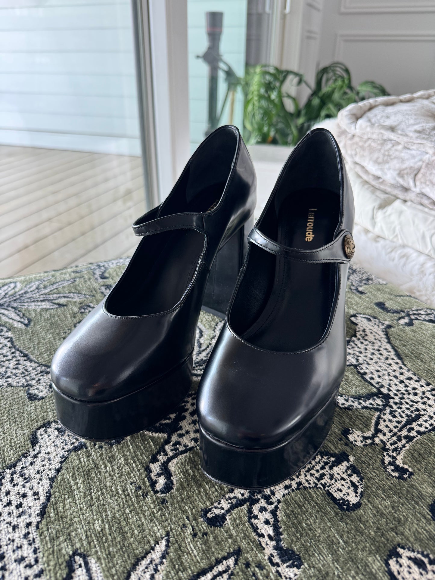 Larroudé Platform Maryjane Pumps, Size Women’s US8