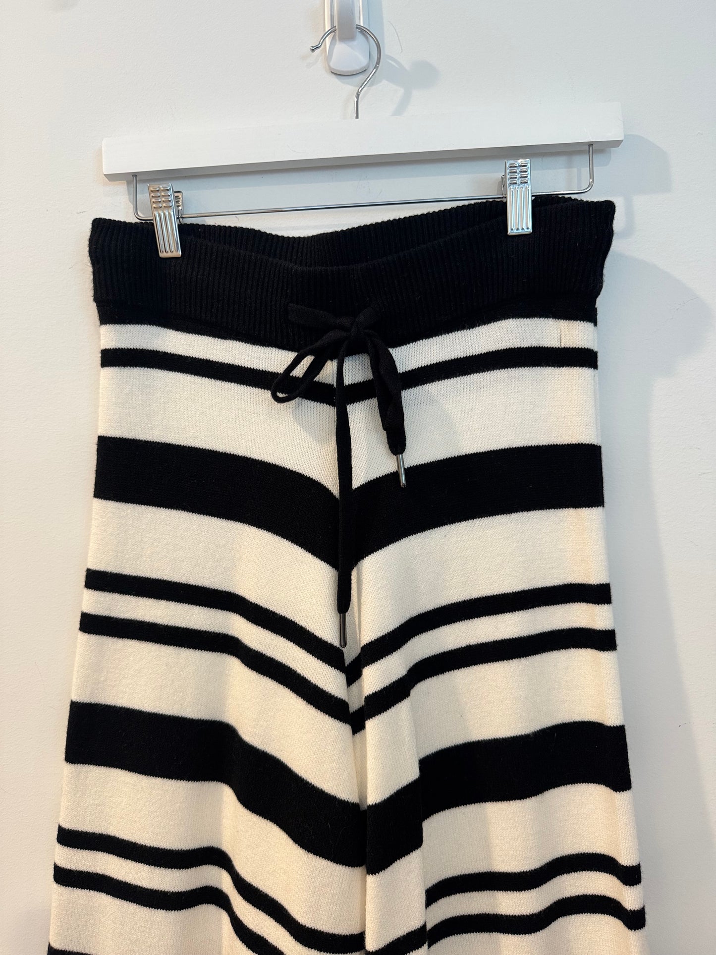 Carbon38 Striped Sweater Pants, Size Small