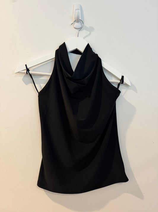 Wilfred Black Halter Top, Size Medium
