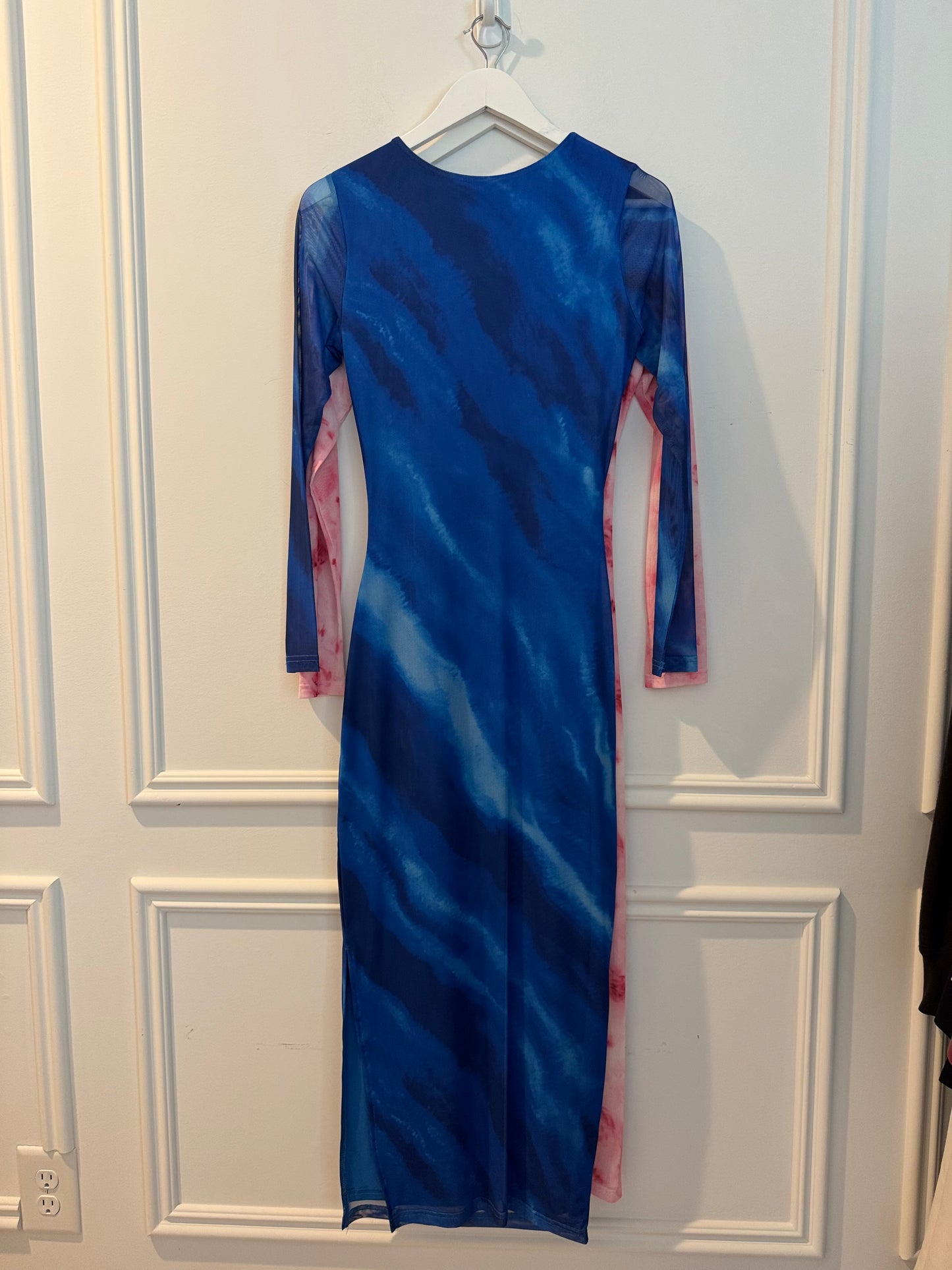 Pretty Garden Long Sleeve Mesh Maxi Dress BUNDLE (2) Both Size Small