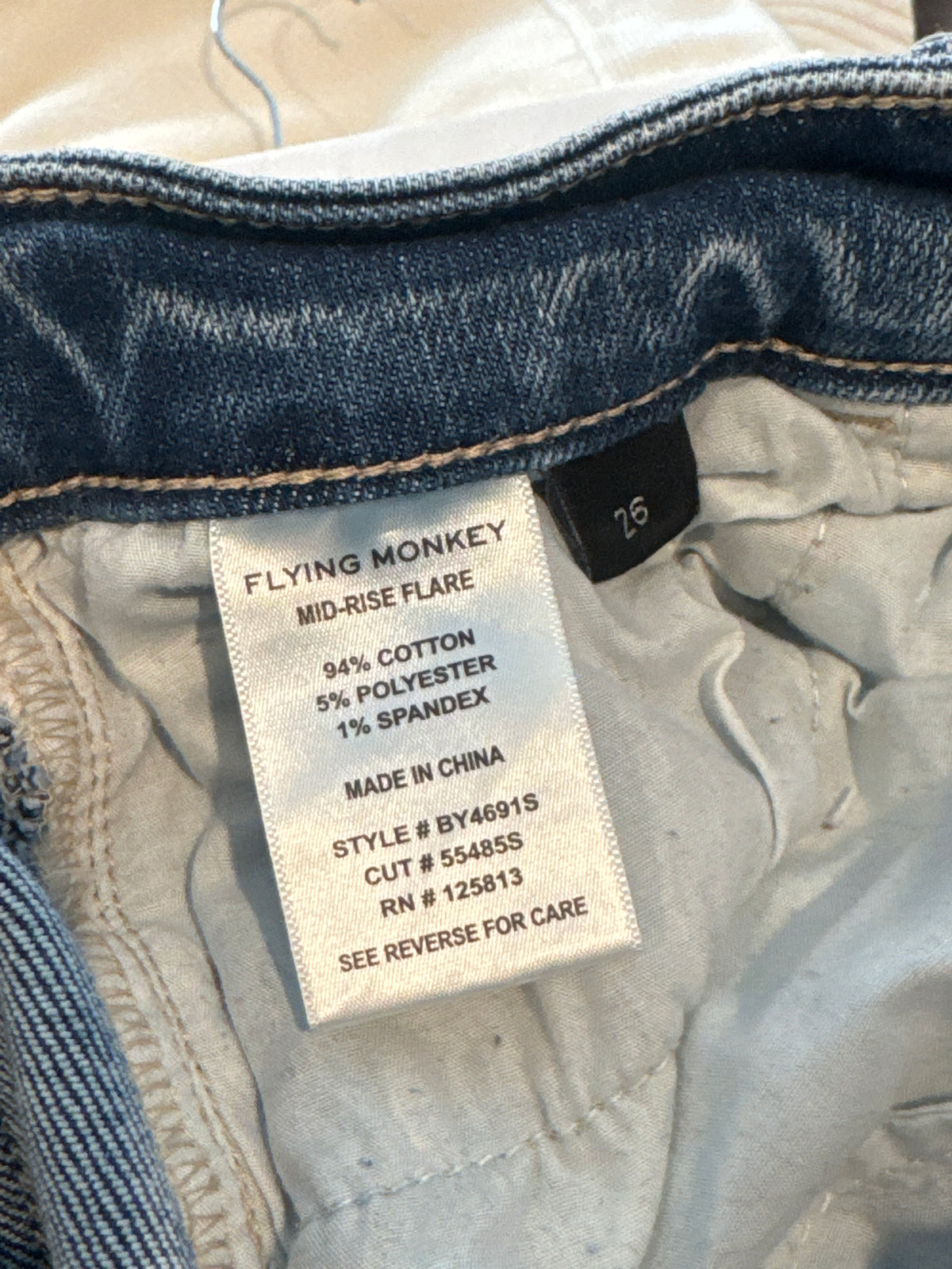 Flying Monkey Mid-Rise Flair, Size 26