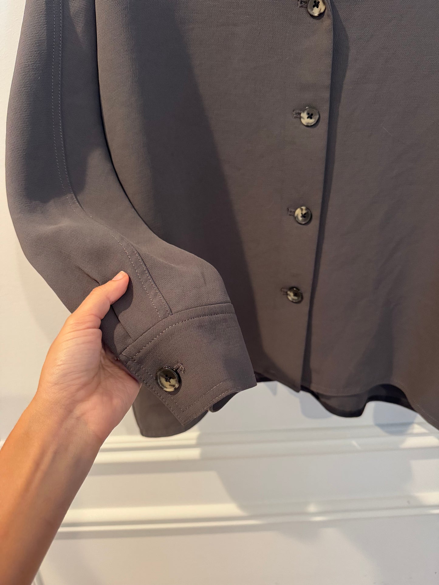 Wilfred Grey Button-up, Size Small