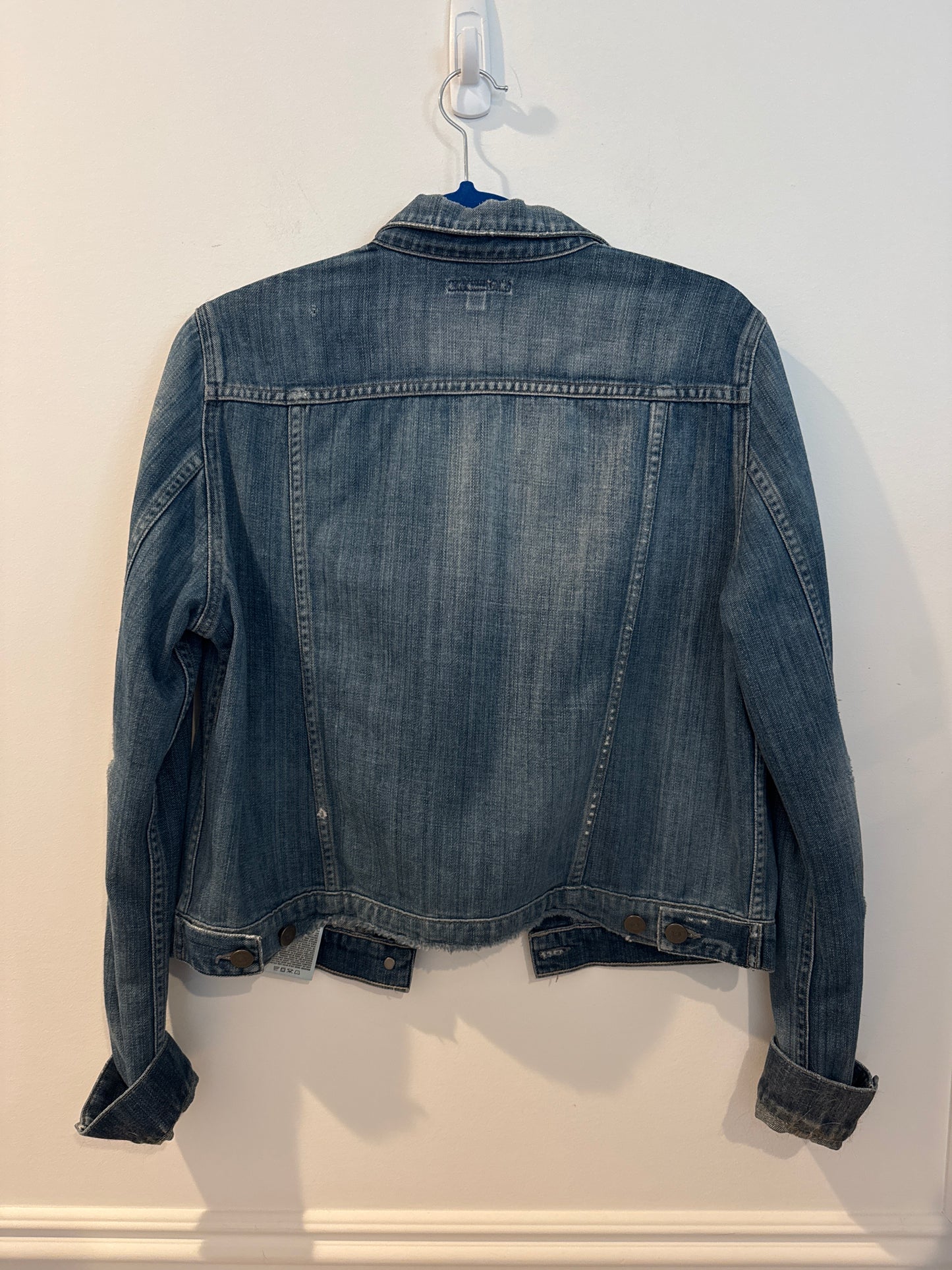 Citizens Of Humanity Distressed Denim Jacket, Size Large