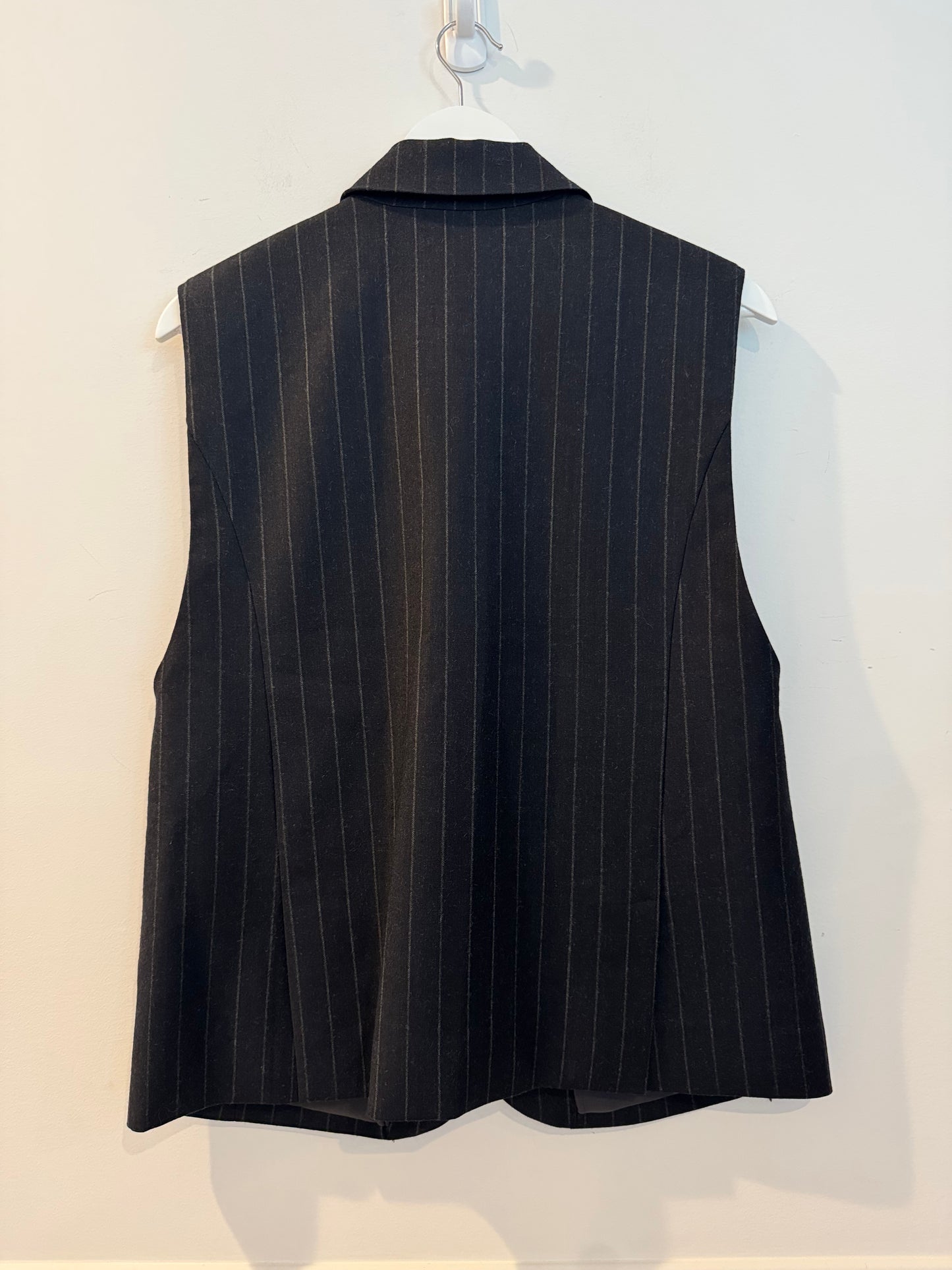 Marissa Webb Arley Pinstripe Boy Blazer Vest, Size Small