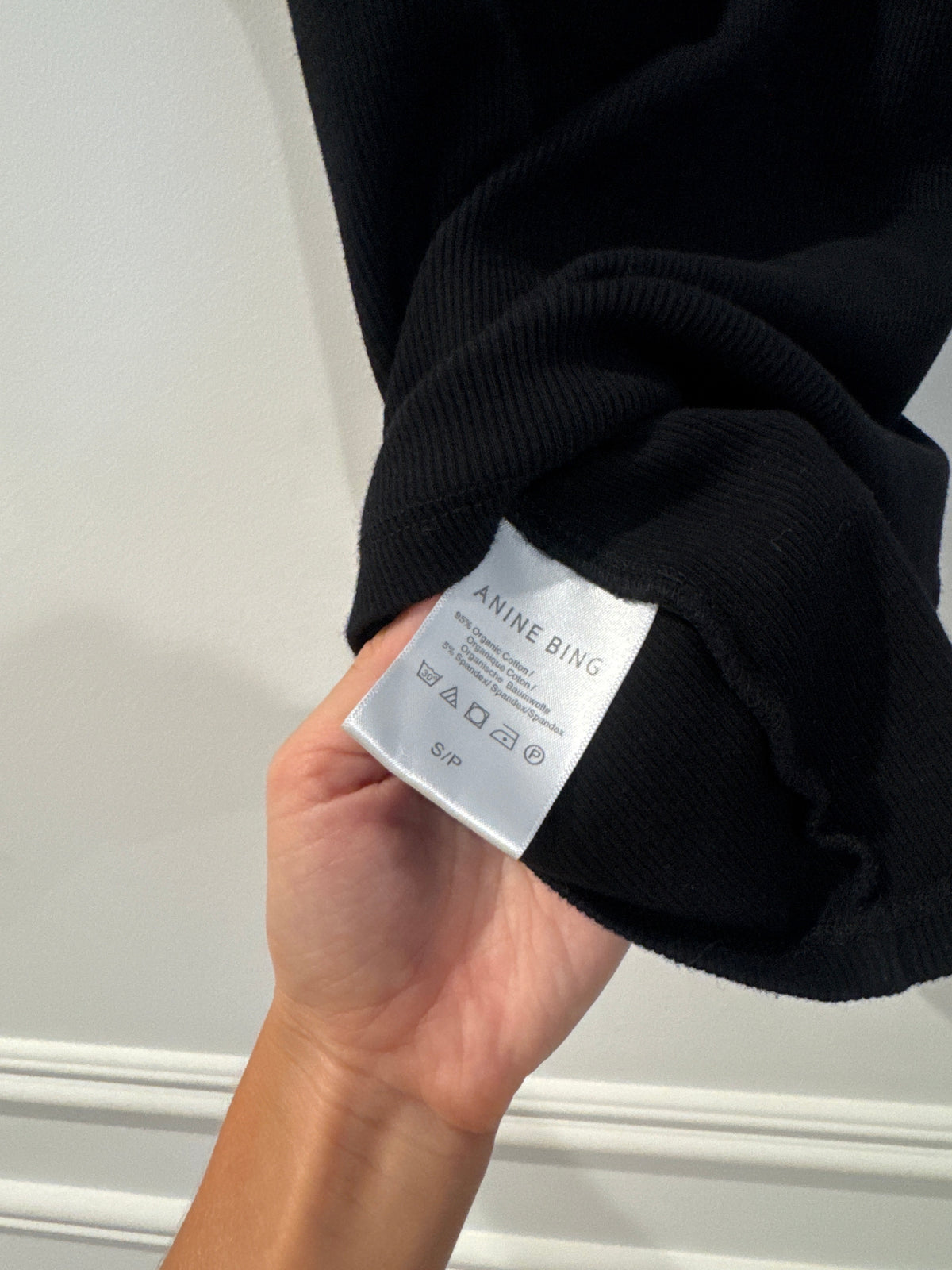 Anine Bing Black Tank, Size Small