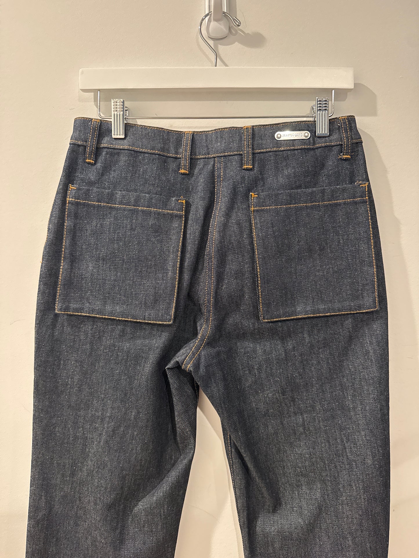 Helmut Lang Raw Italian Denim Utility Jeans, Size 26