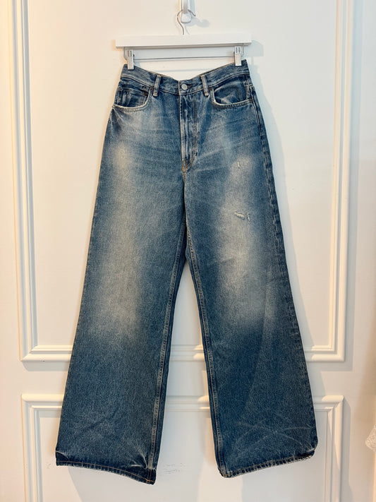 Acne Studios 2022 Regular Fit Jeans in a Vintage Denim Wash, Waist 26” Length 32”