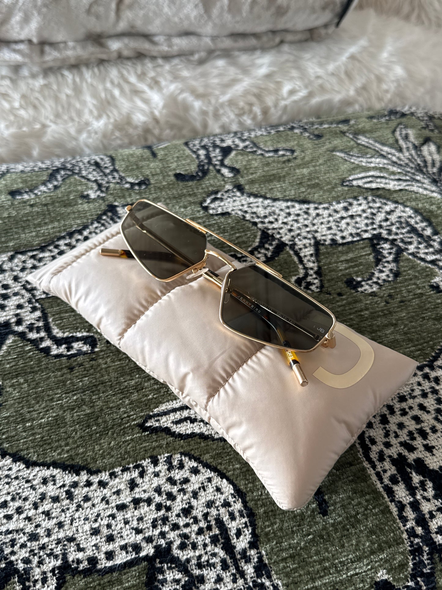 Jenny Bird “The Pilot” Sunglasses in Gold