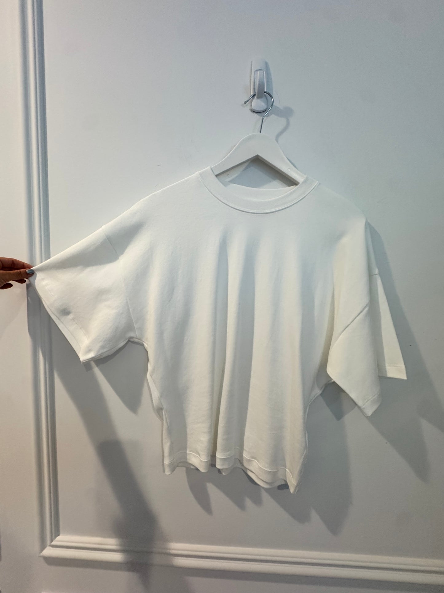 Babaton White Tee, Size Small