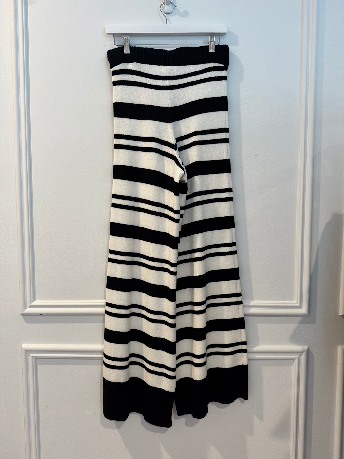 Carbon38 Striped Sweater Pants, Size Small