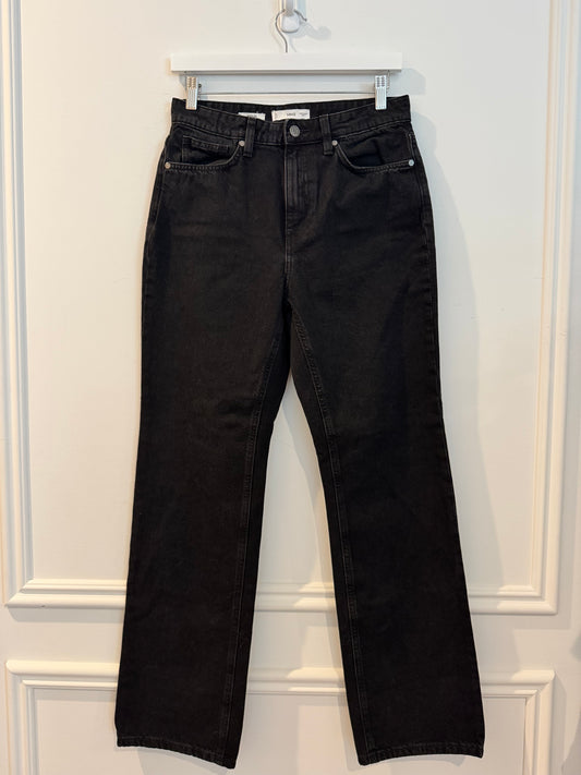 Mango “Matilda” Black Denim Jeans, Size 6