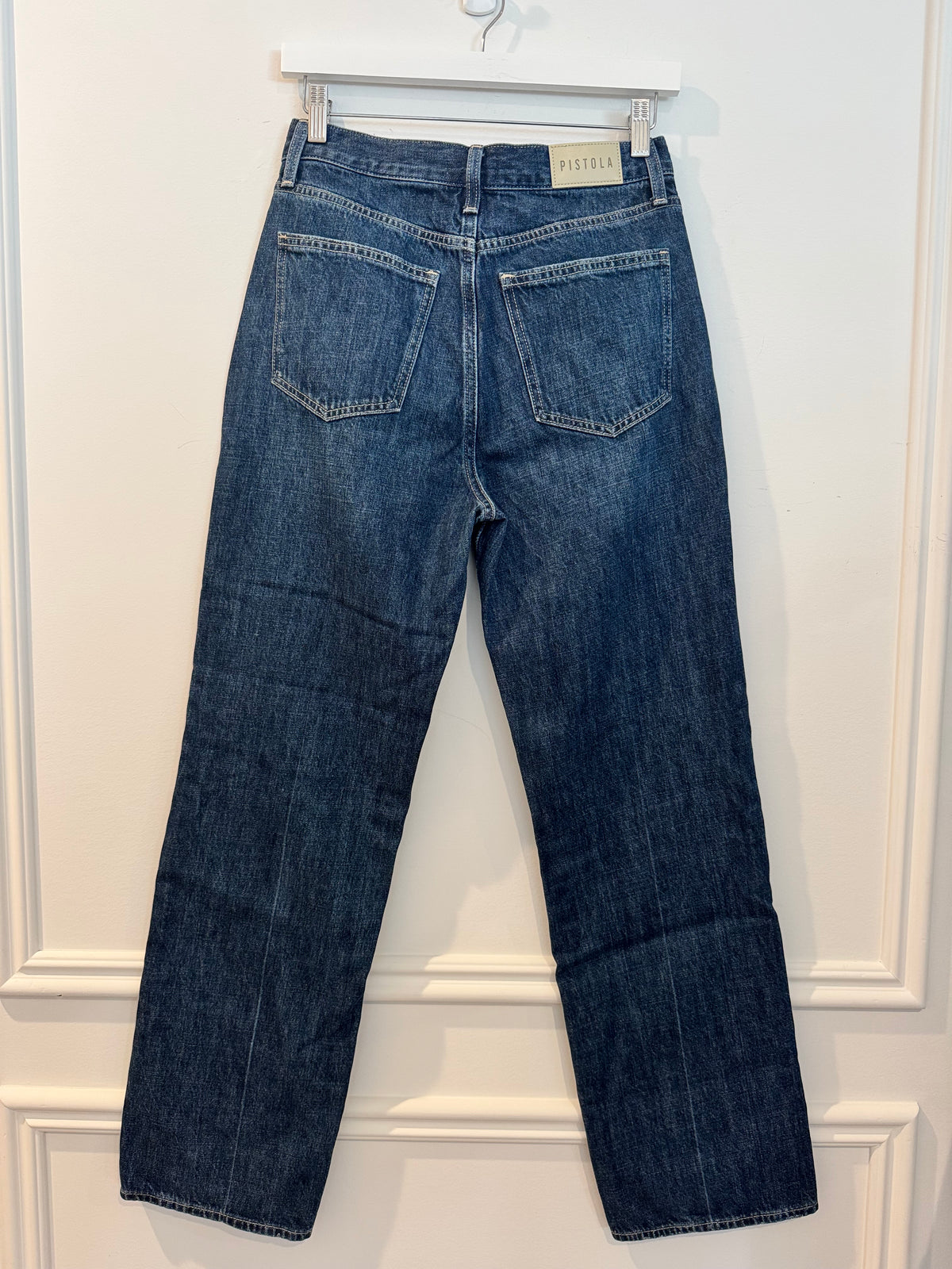 Pistola “Cassie” Super High Rise Straight Leg Jeans, Size 27