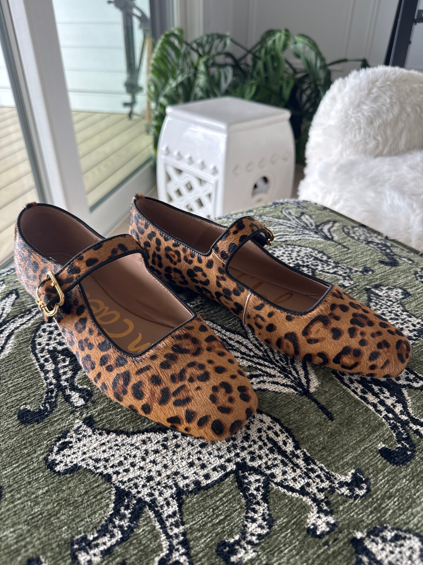 Sam Edelman Cheetah Print “Michaela” Mary Jane’s, Size Women’s US8