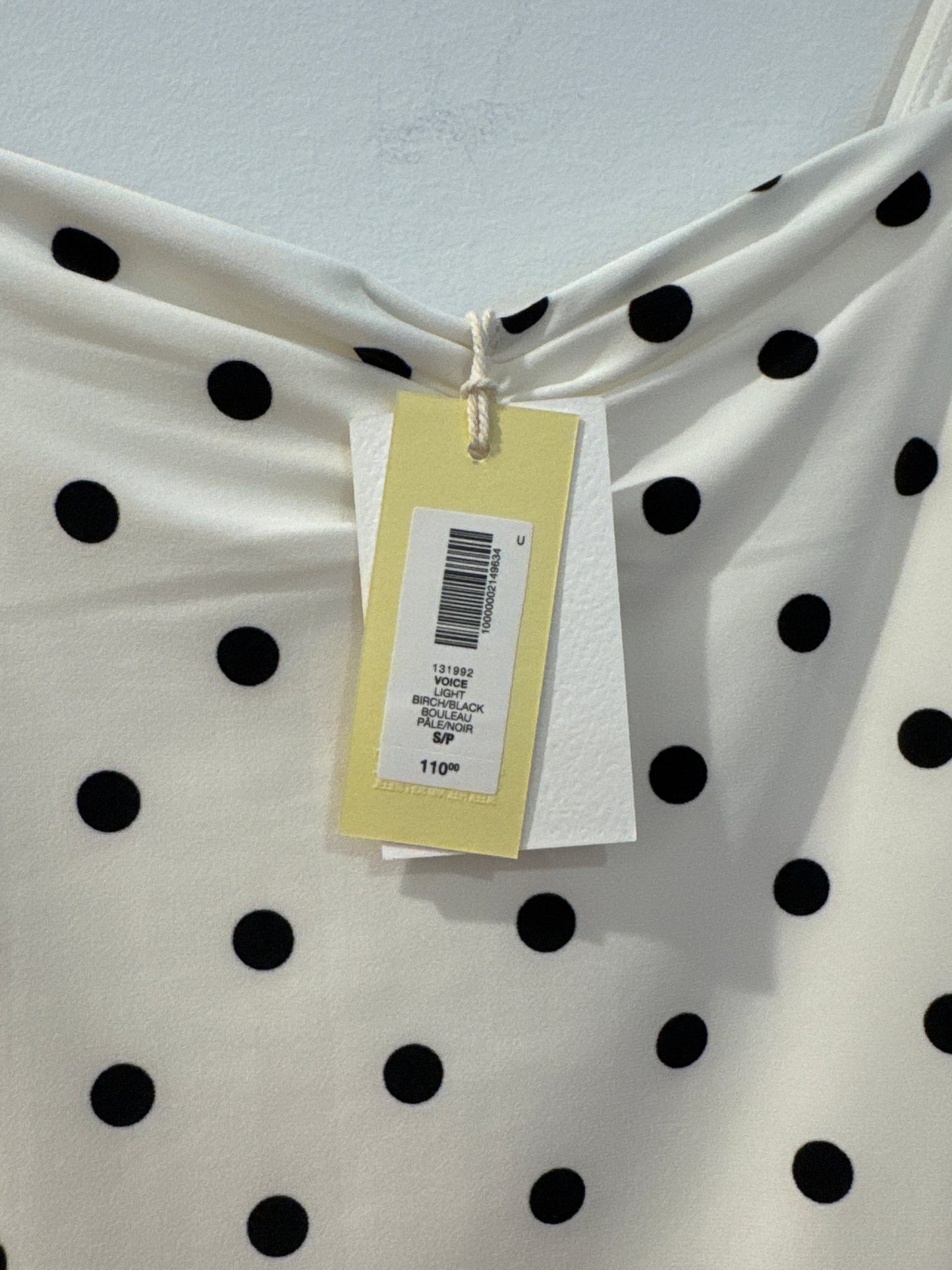 Wilfred Black&White Polka Dot Dress, Size Small