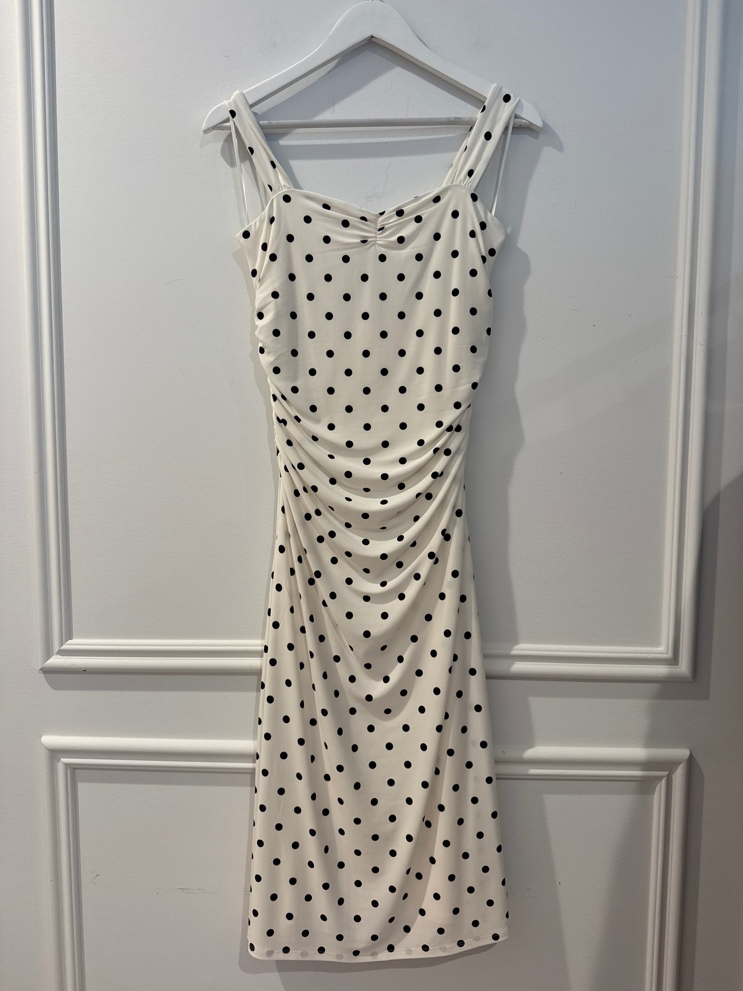 Wilfred Black&White Polka Dot Dress, Size Small