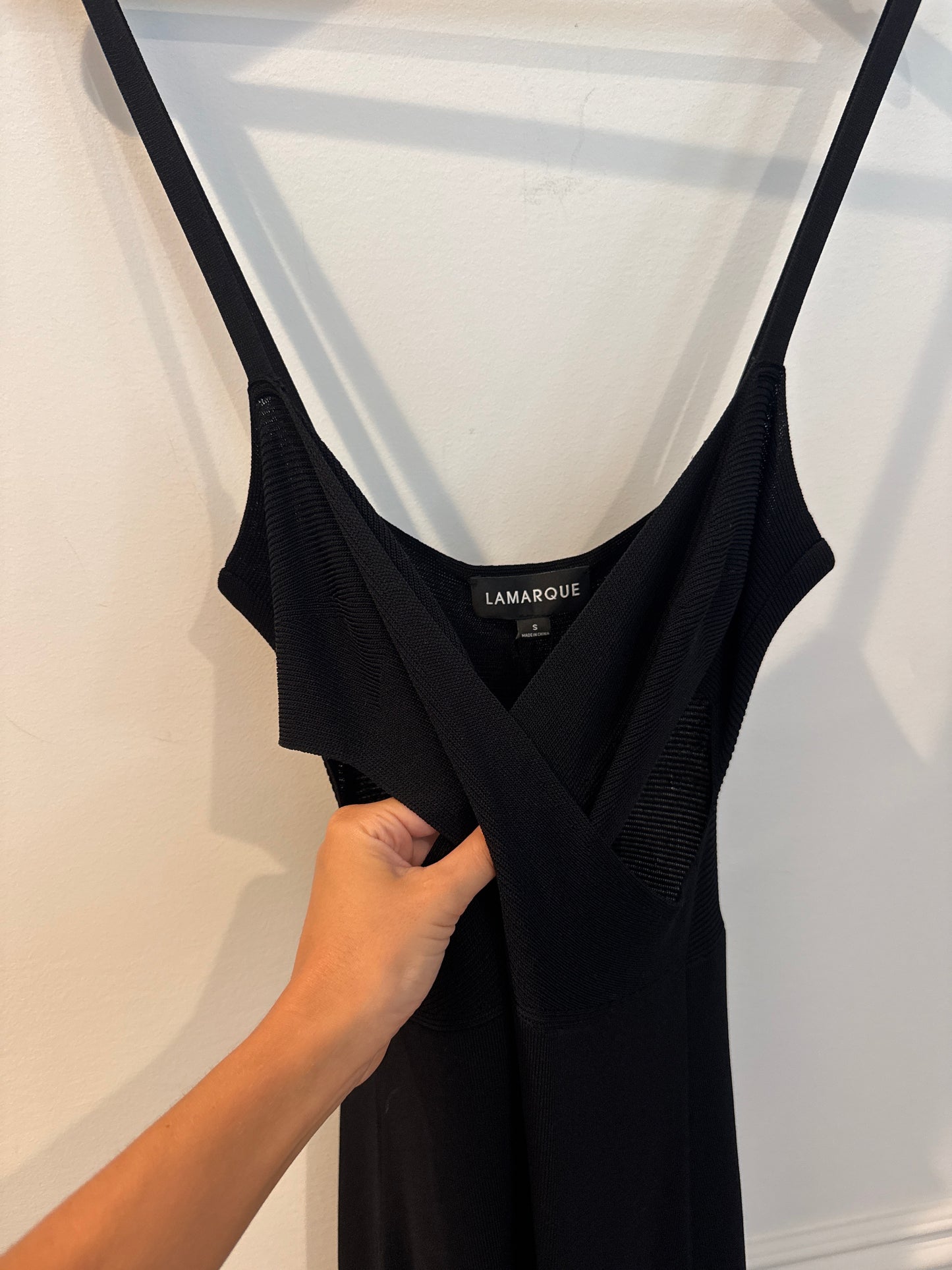 Lamarque Lidia Black Maxi Dress, Size Small