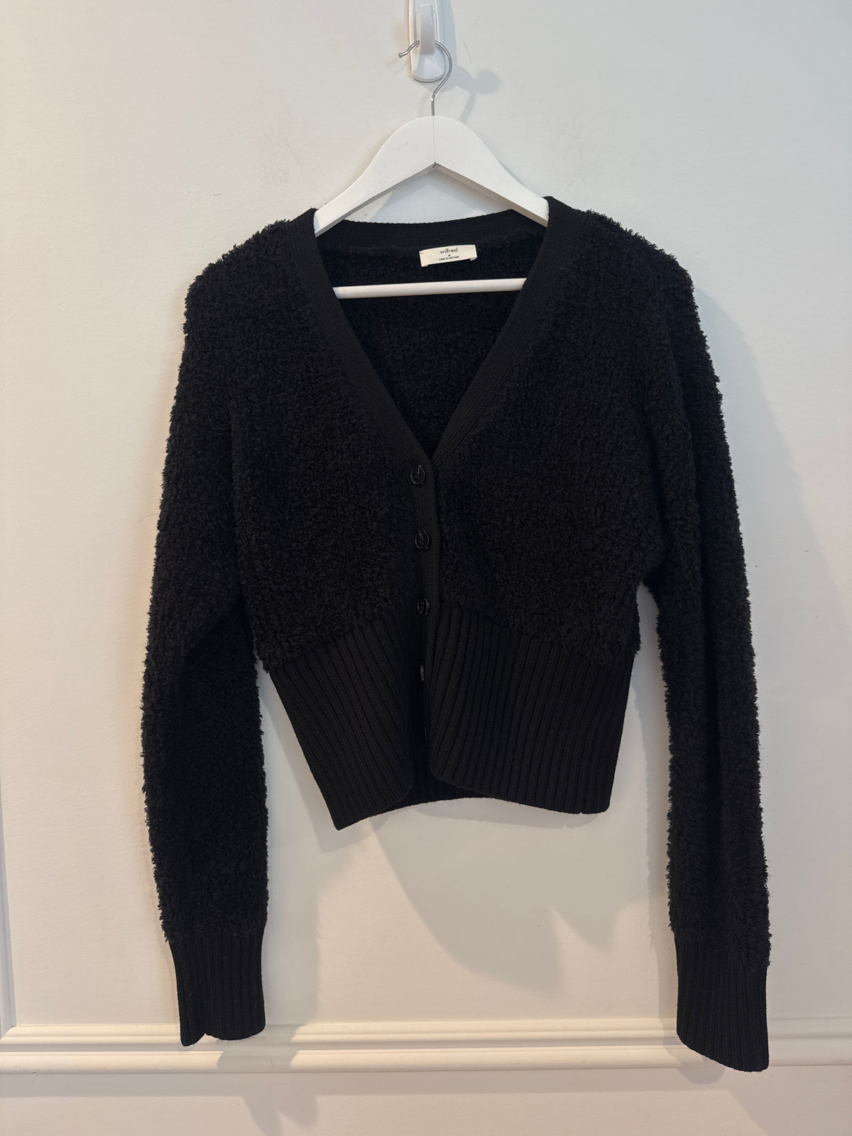 Wilfred “Duchess” Cardigan, Black, Size Medium