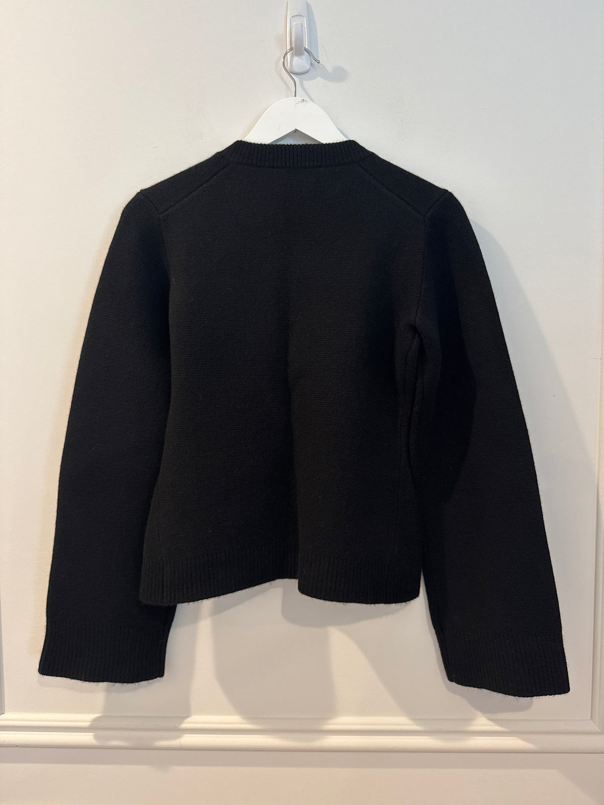 Jenni Kayne Wool/Cashmere Blend “Cooper” Cardigan in Black, Size Small