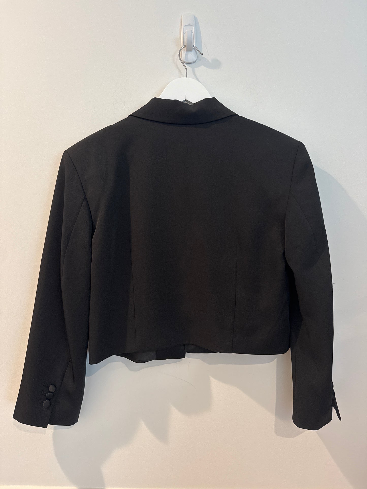 Zara Cropped Black Blazer, Size Small
