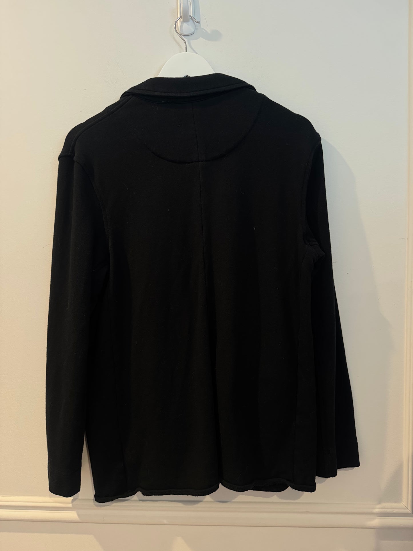 Aerie Black Cotton Blazer, Size Medium