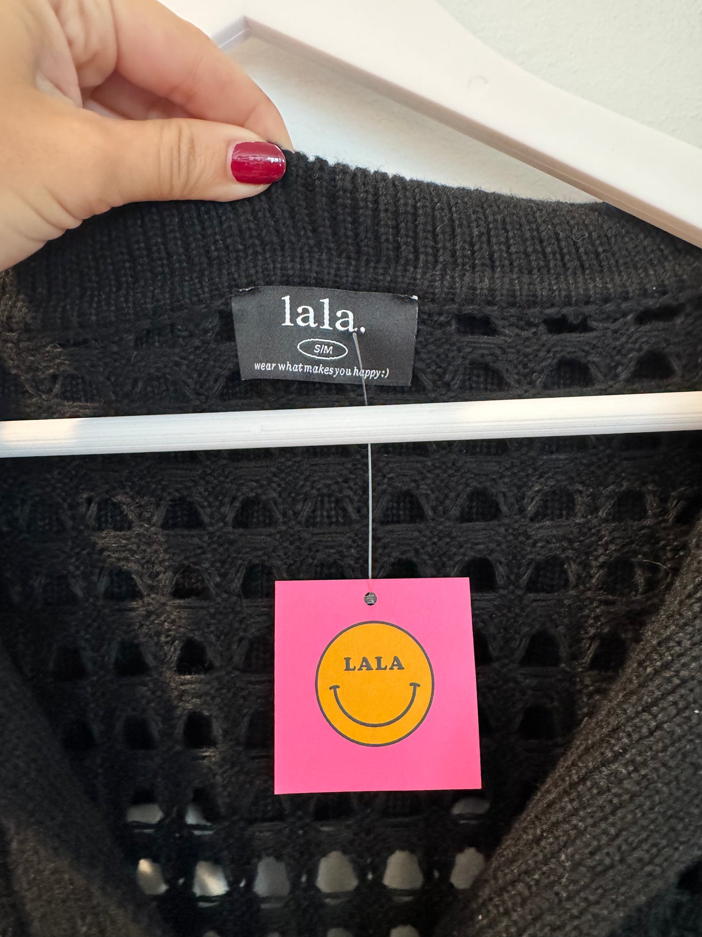 “Dressed in Lala” Be Bold Oversized Knit Dress, Size S/M
