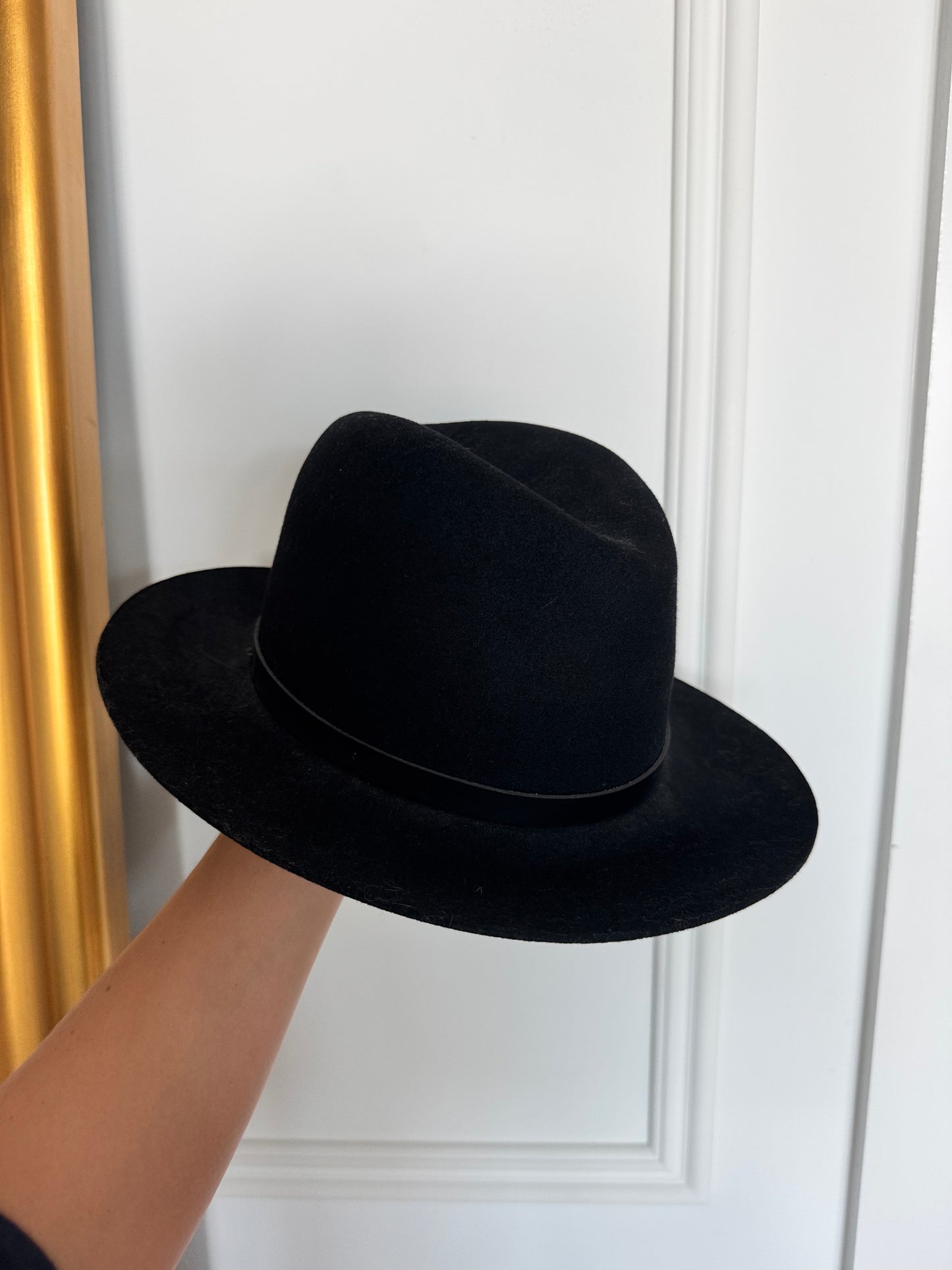 Rag & Bone Floppy Brim Wool Fedora, Size Medium