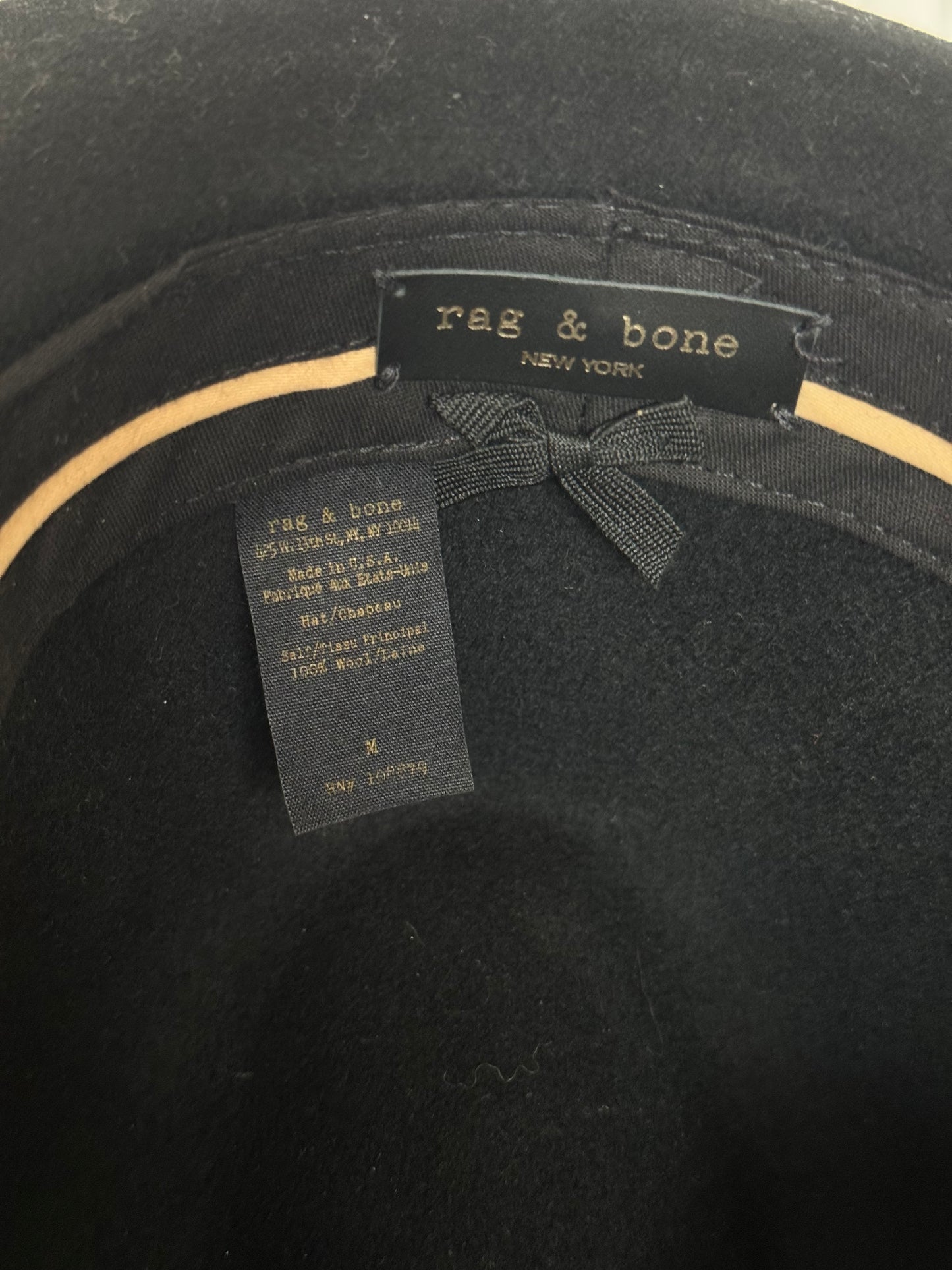 Rag & Bone Floppy Brim Wool Fedora, Size Medium